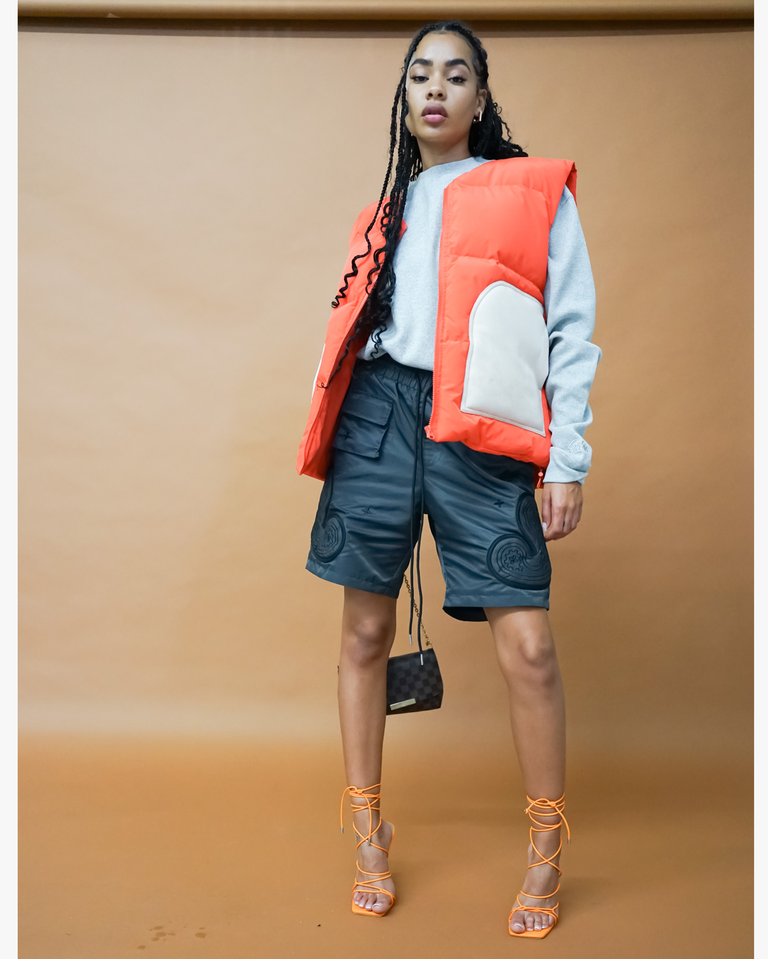 EPTM CONTRAST PUFFER-ORANGE