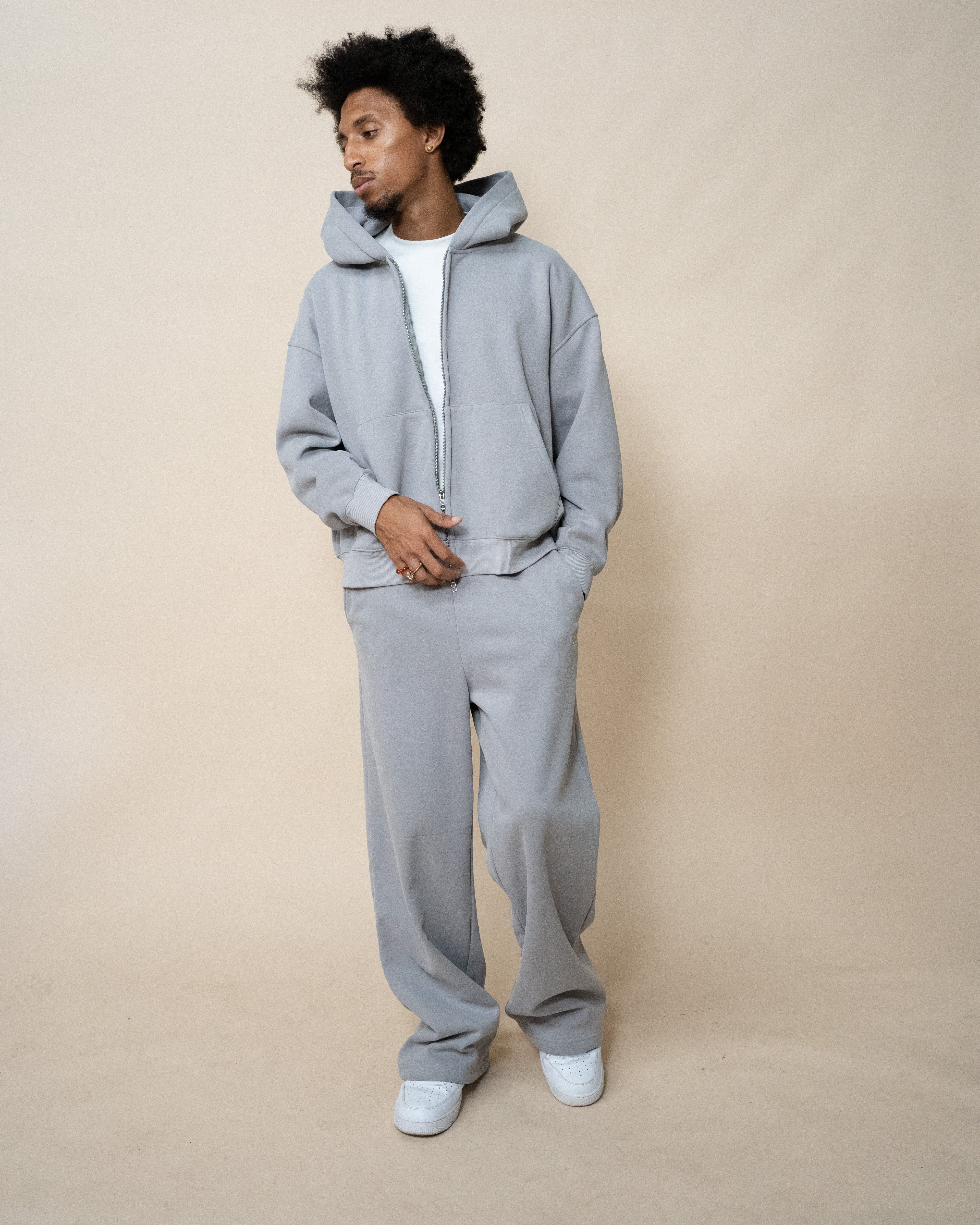 EPTM PERFECT BAGGY FLEECE PANTS - GREY