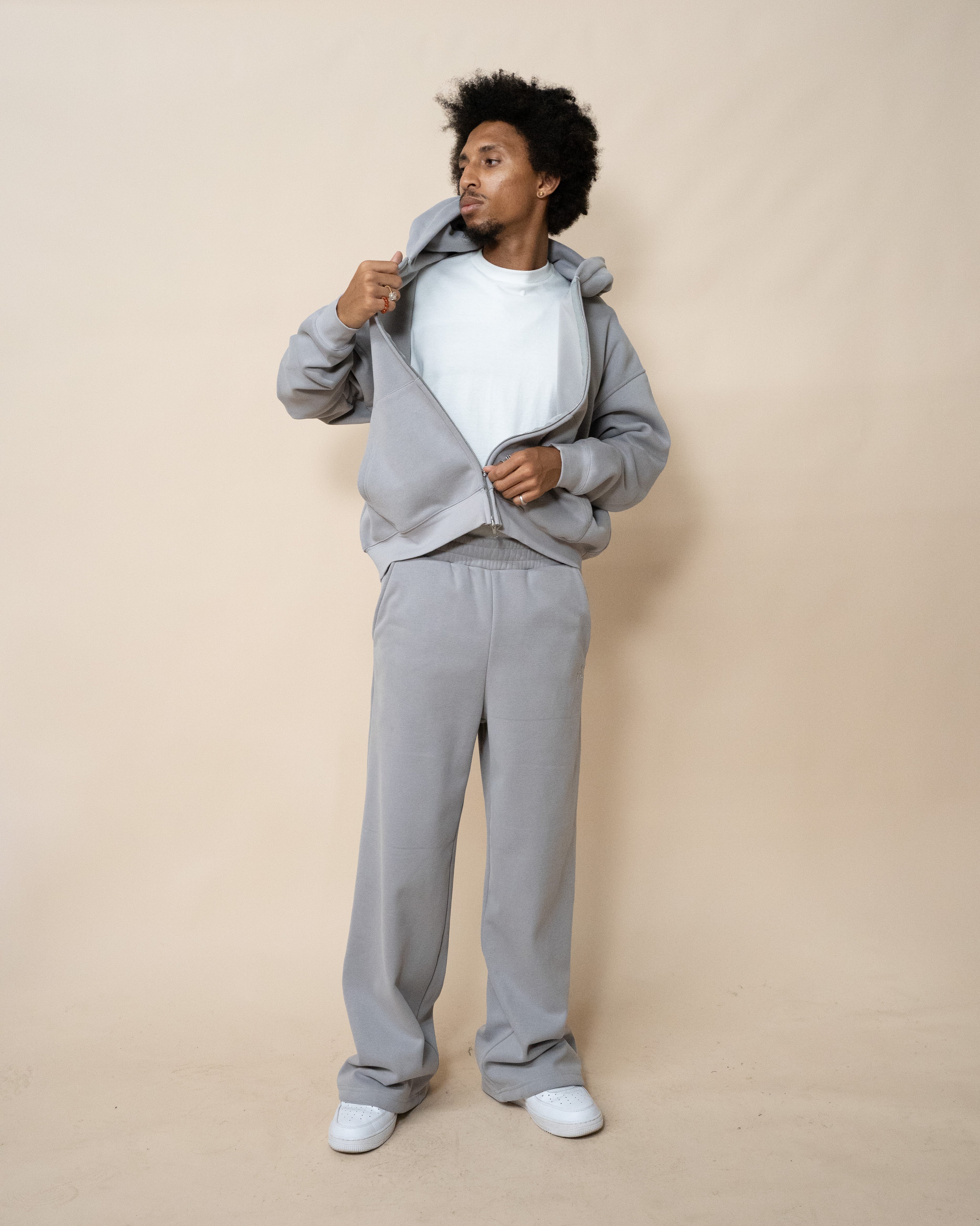 EPTM PERFECT BAGGY FLEECE PANTS - GREY