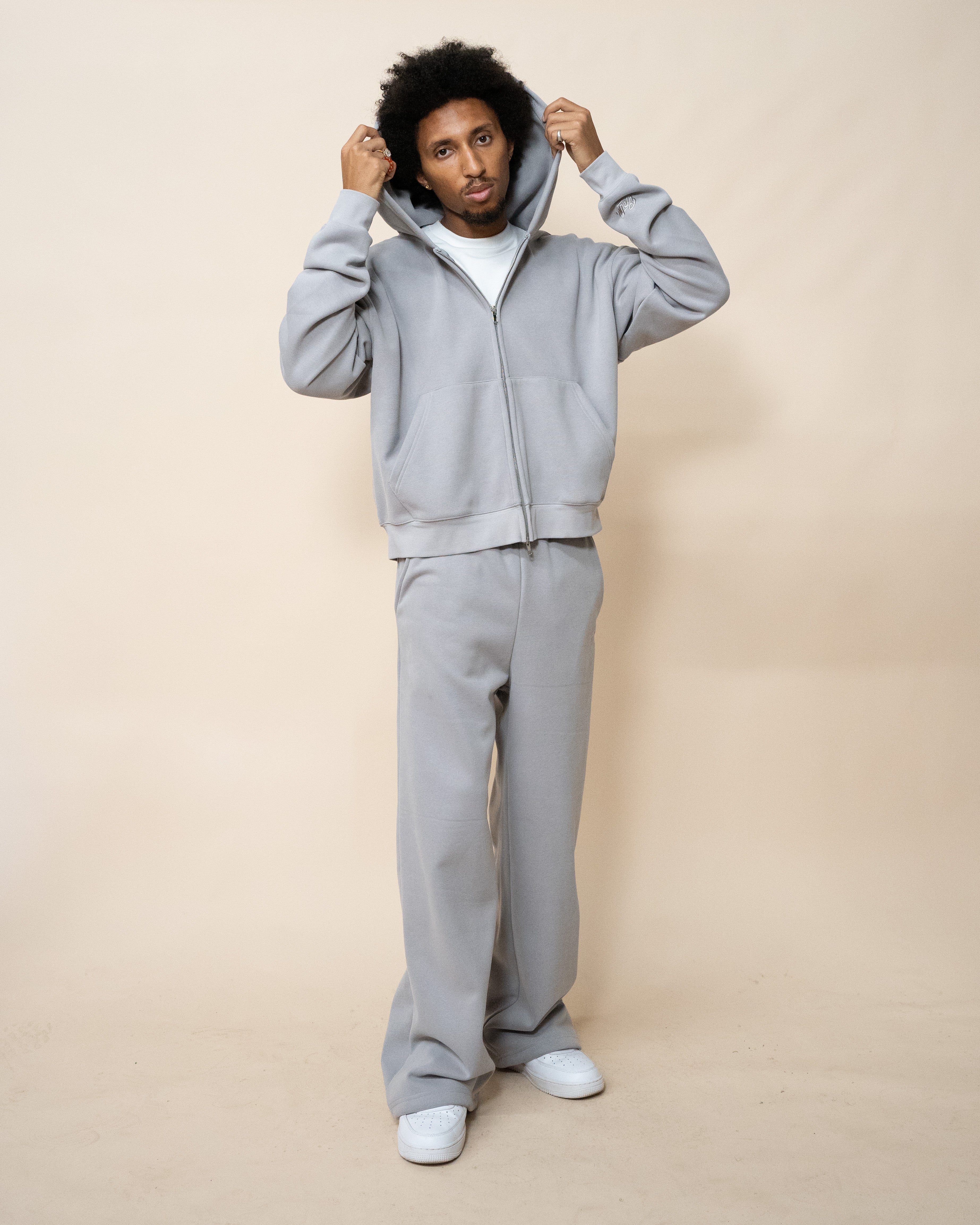 EPTM PERFECT BAGGY FLEECE PANTS - GREY