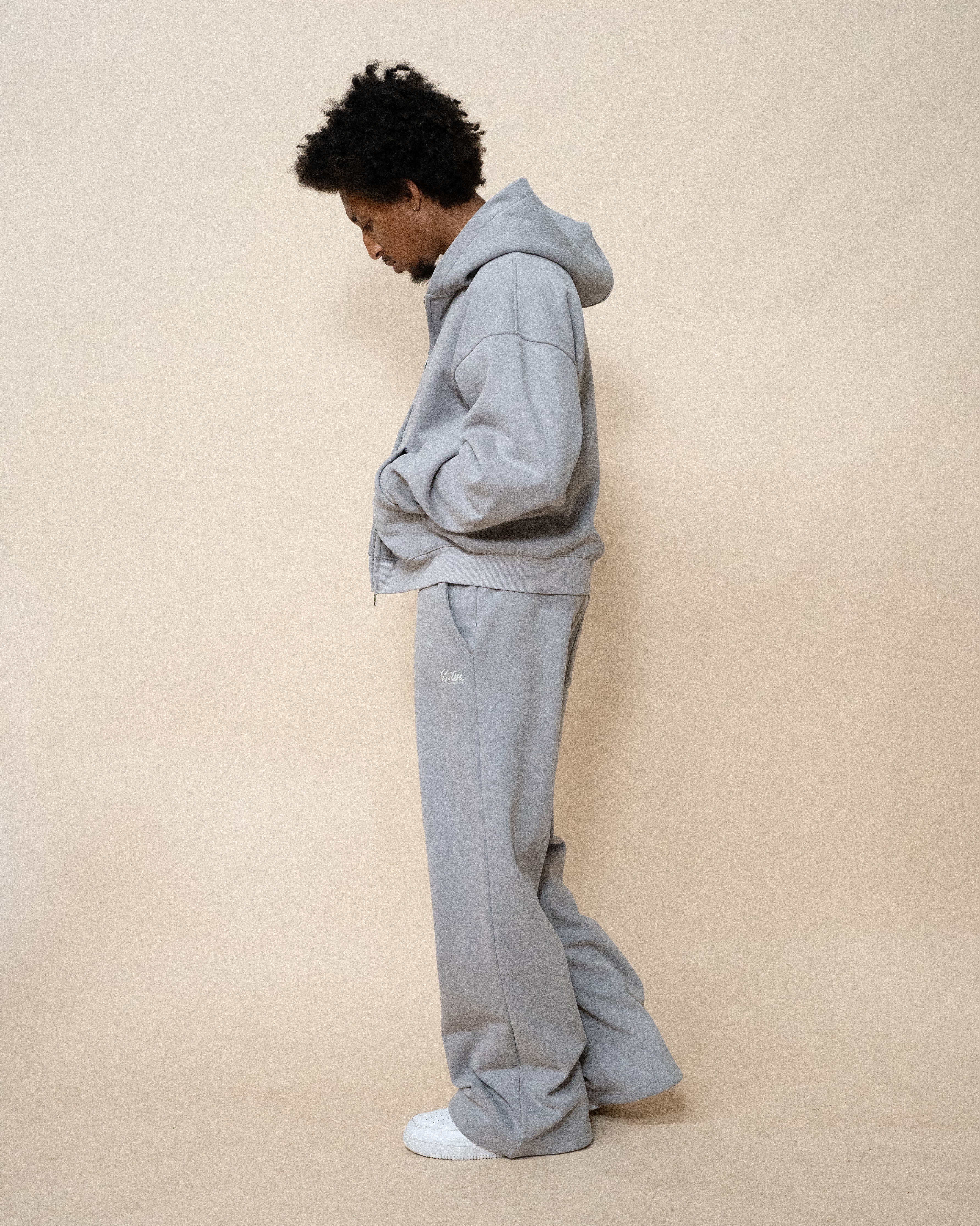 EPTM PERFECT BAGGY FLEECE PANTS - GREY