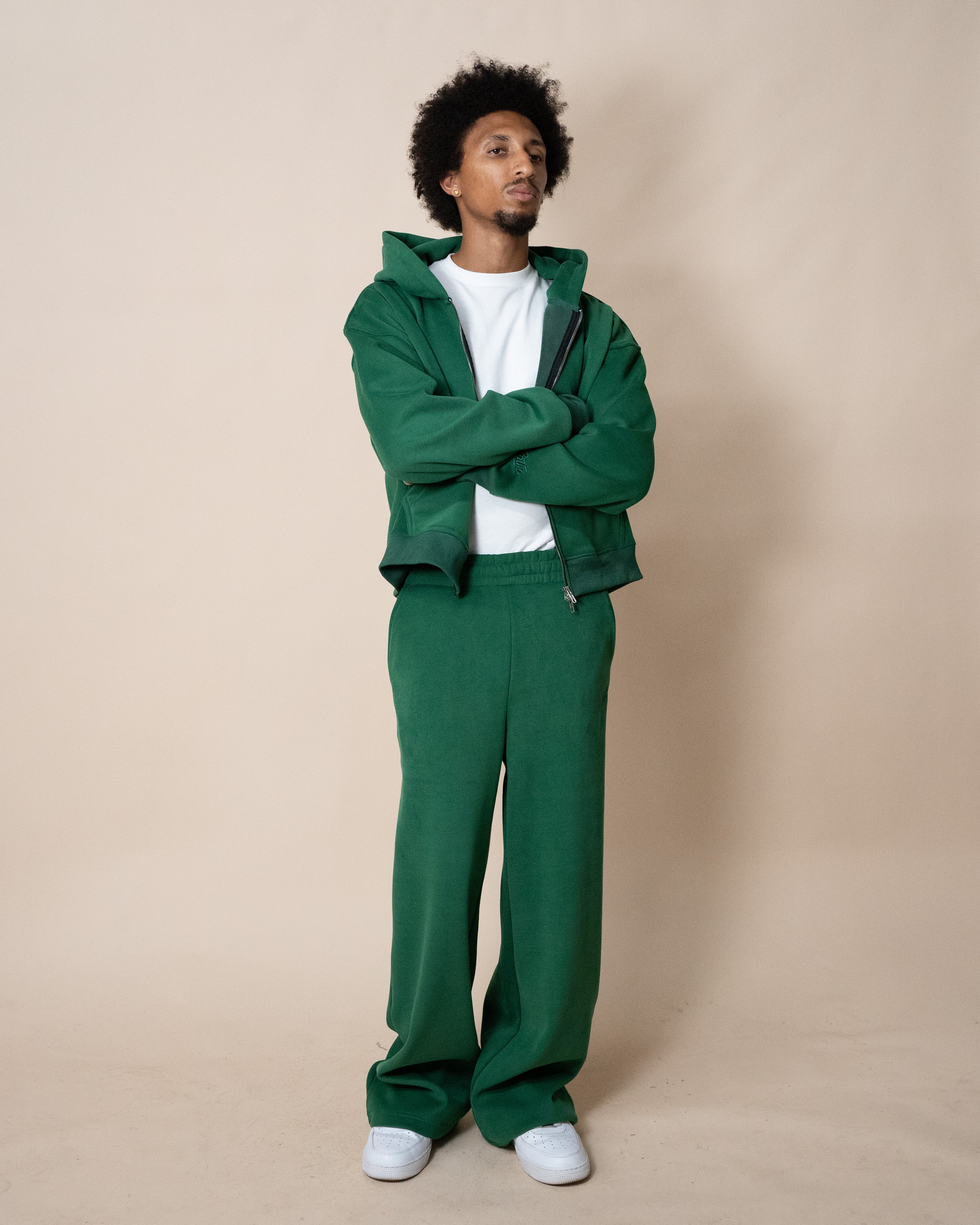 EPTM PERFECT ZIP UP HOODIE - HUNTER GREEN