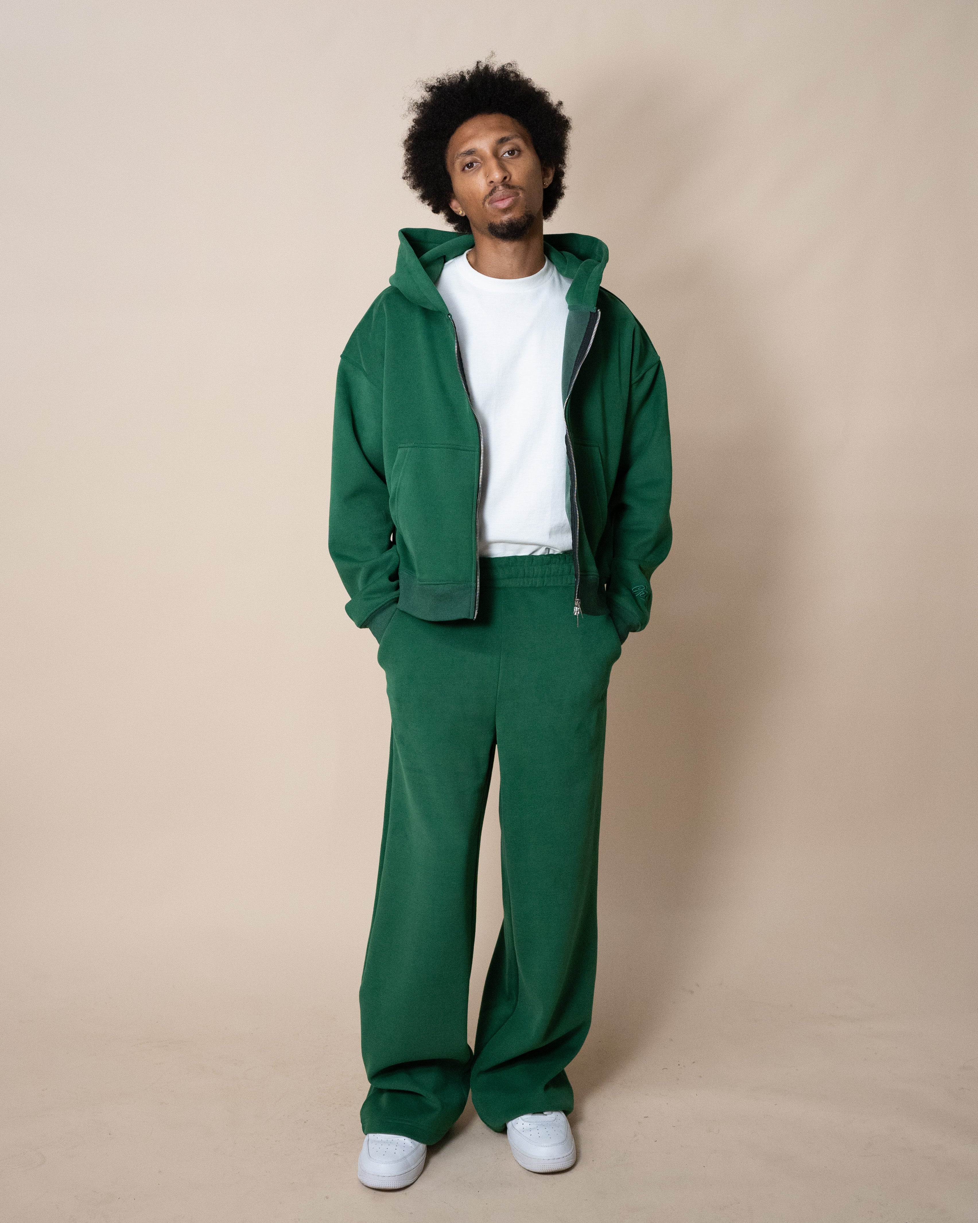 EPTM PERFECT ZIP UP HOODIE - HUNTER GREEN