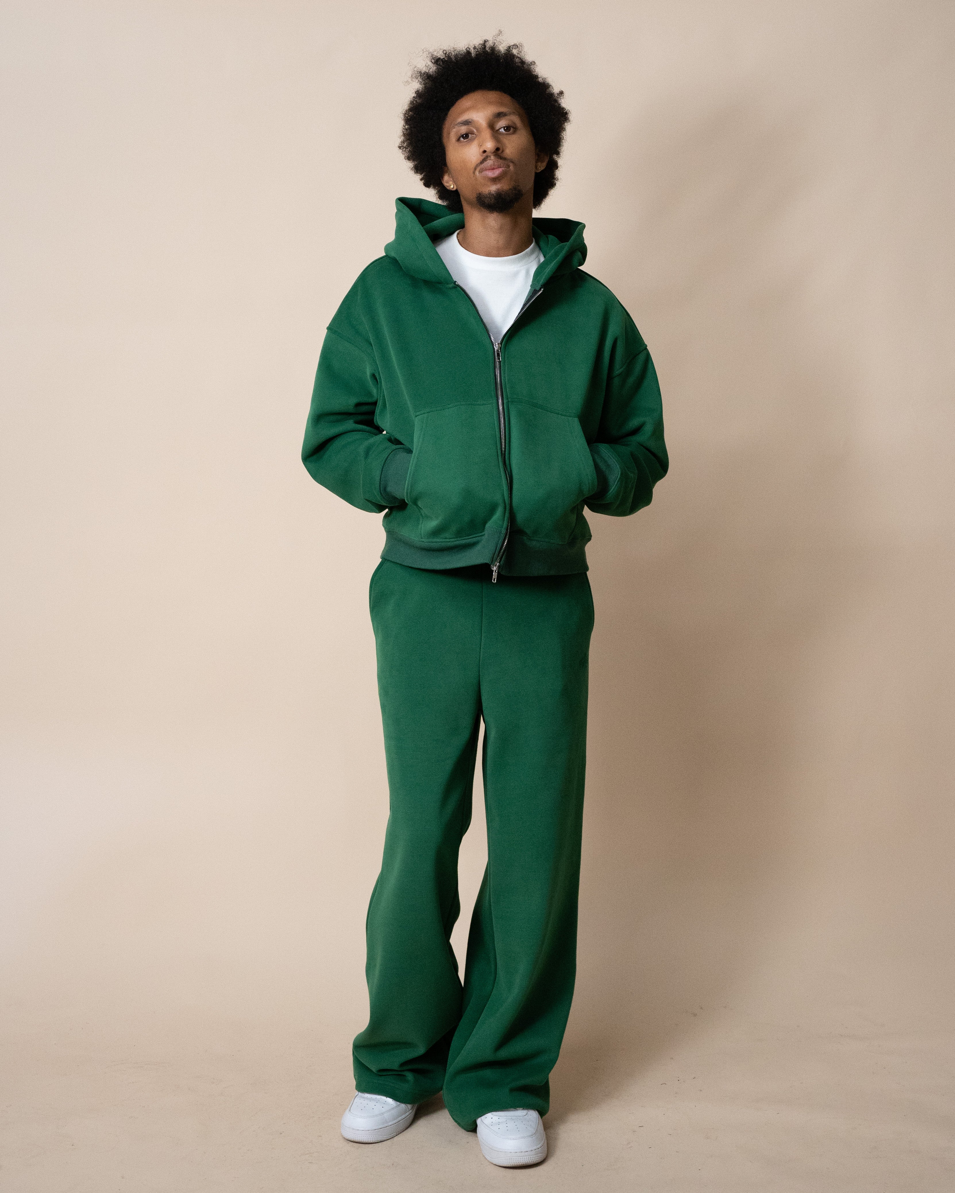 EPTM PERFECT ZIP UP HOODIE - HUNTER GREEN