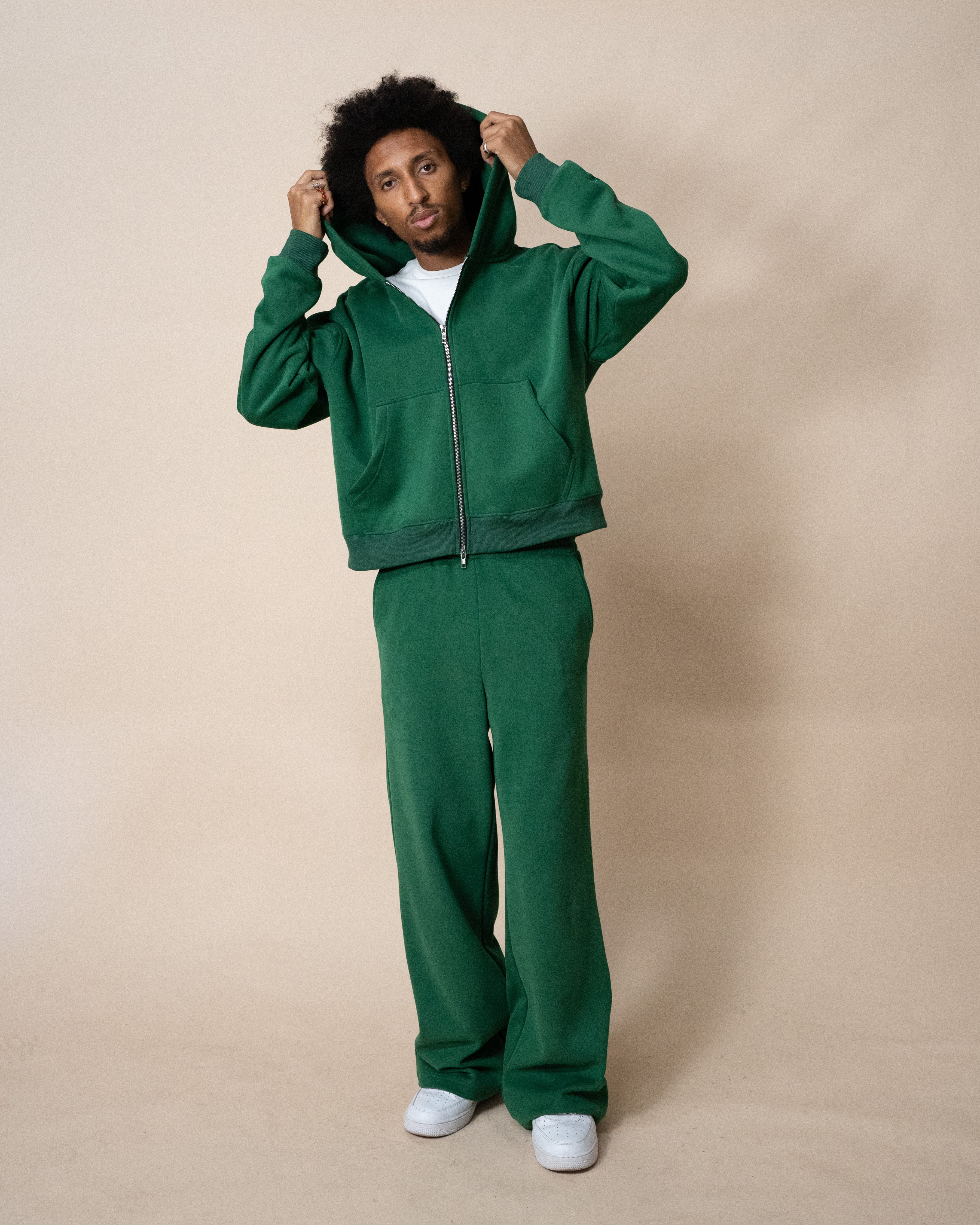 EPTM PERFECT ZIP UP HOODIE - HUNTER GREEN