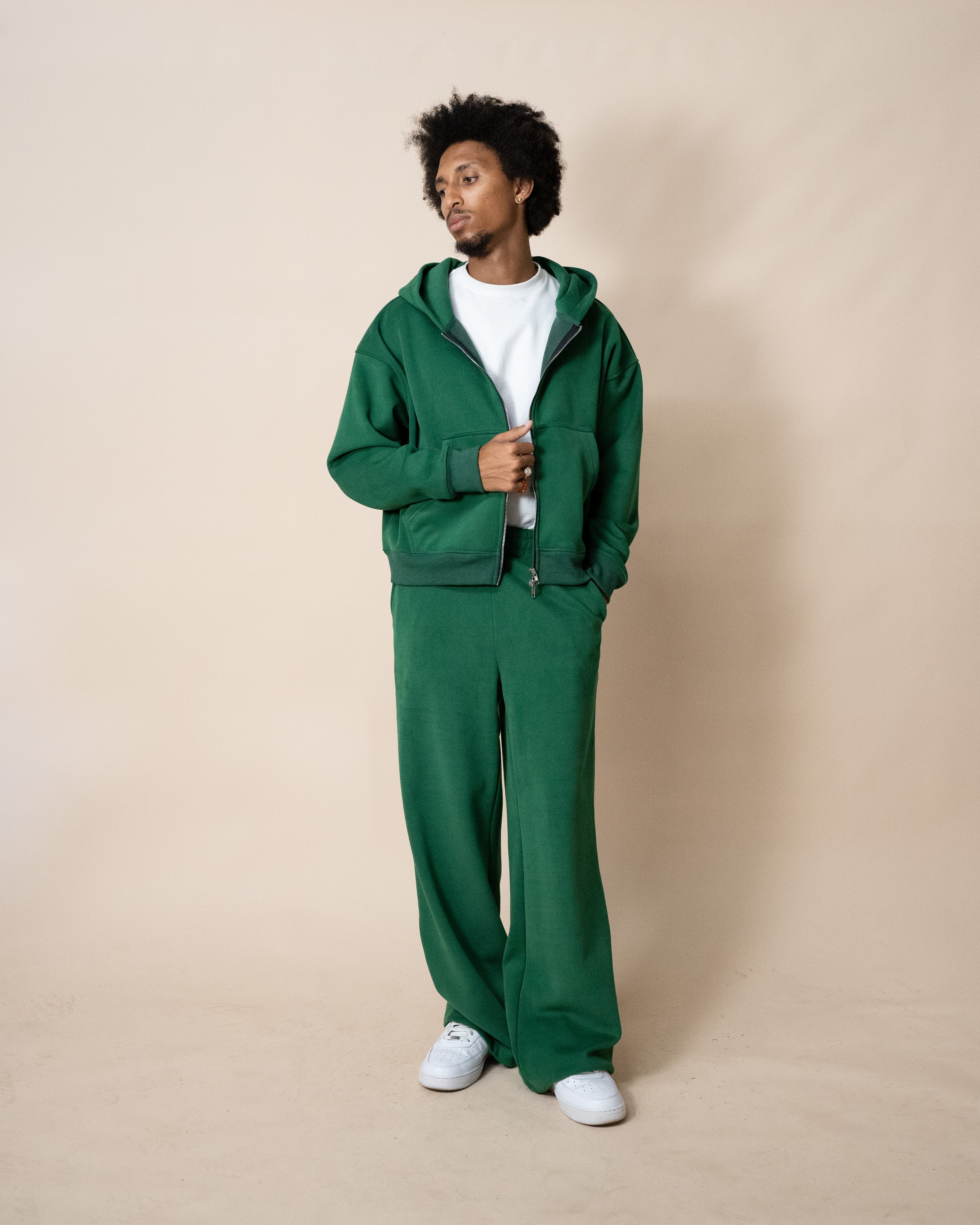 EPTM PERFECT ZIP UP HOODIE - HUNTER GREEN