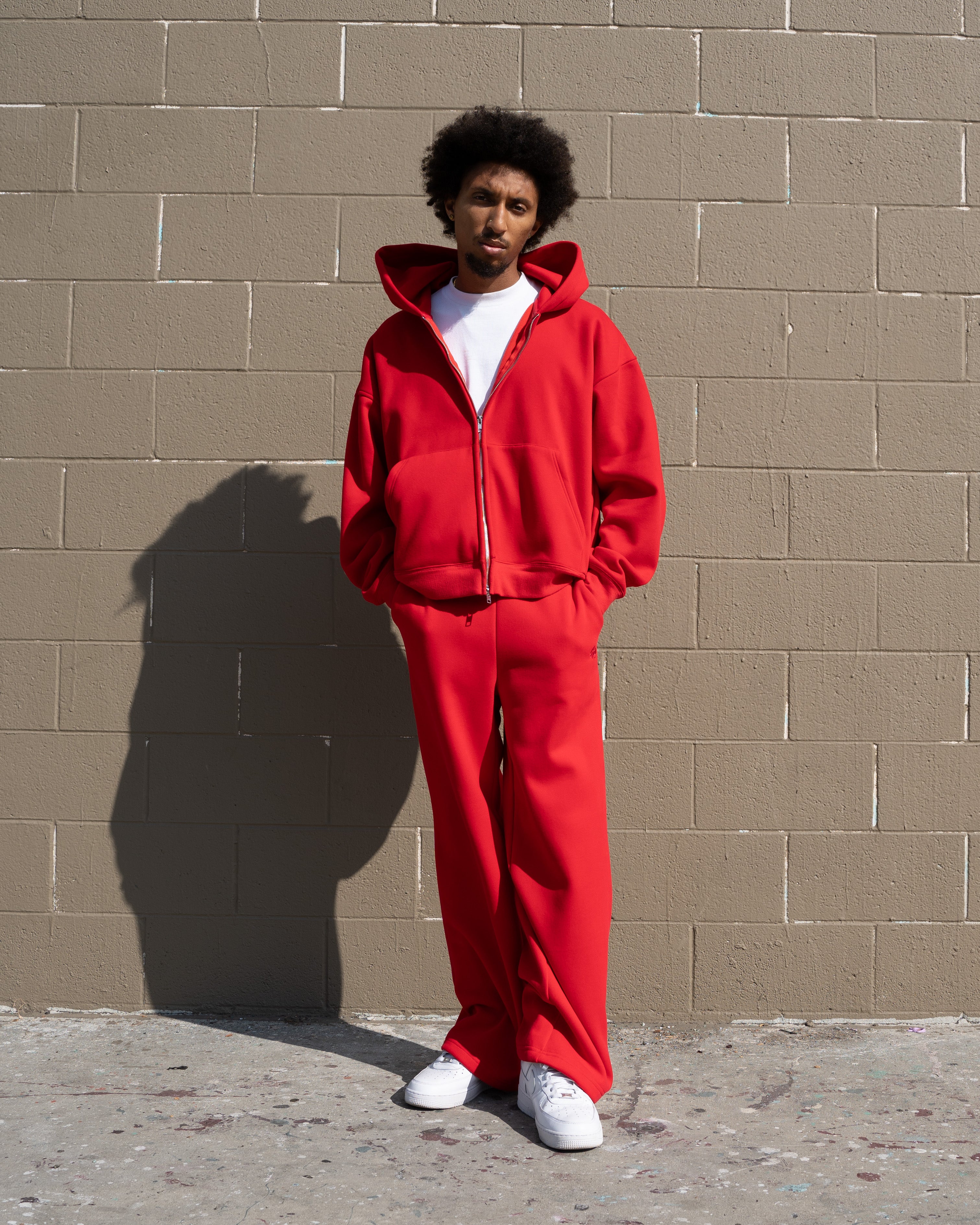 EPTM PERFECT ZIP UP HOODIE - RED