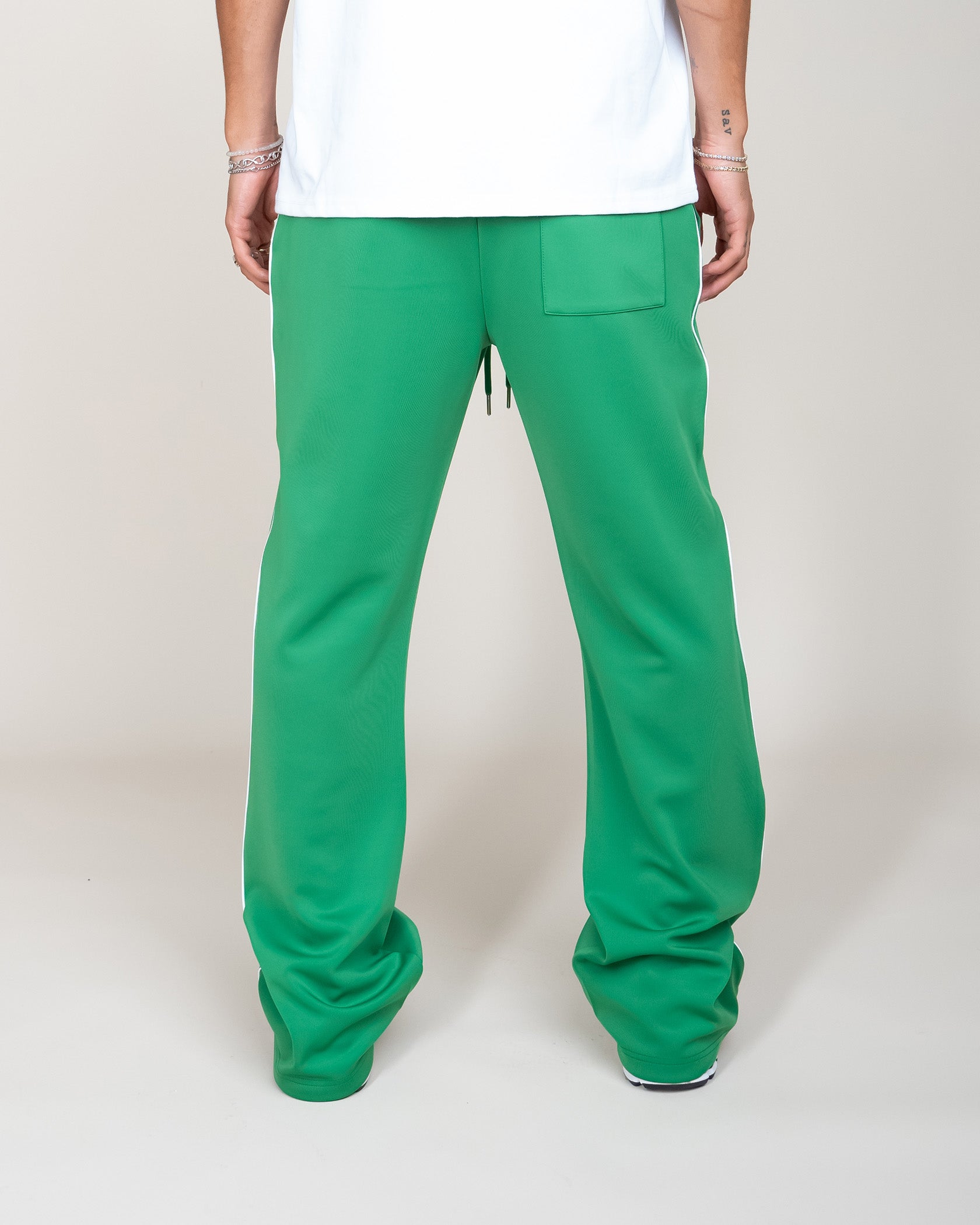 PERFECT PIPING TRACK PANTS - GREEN