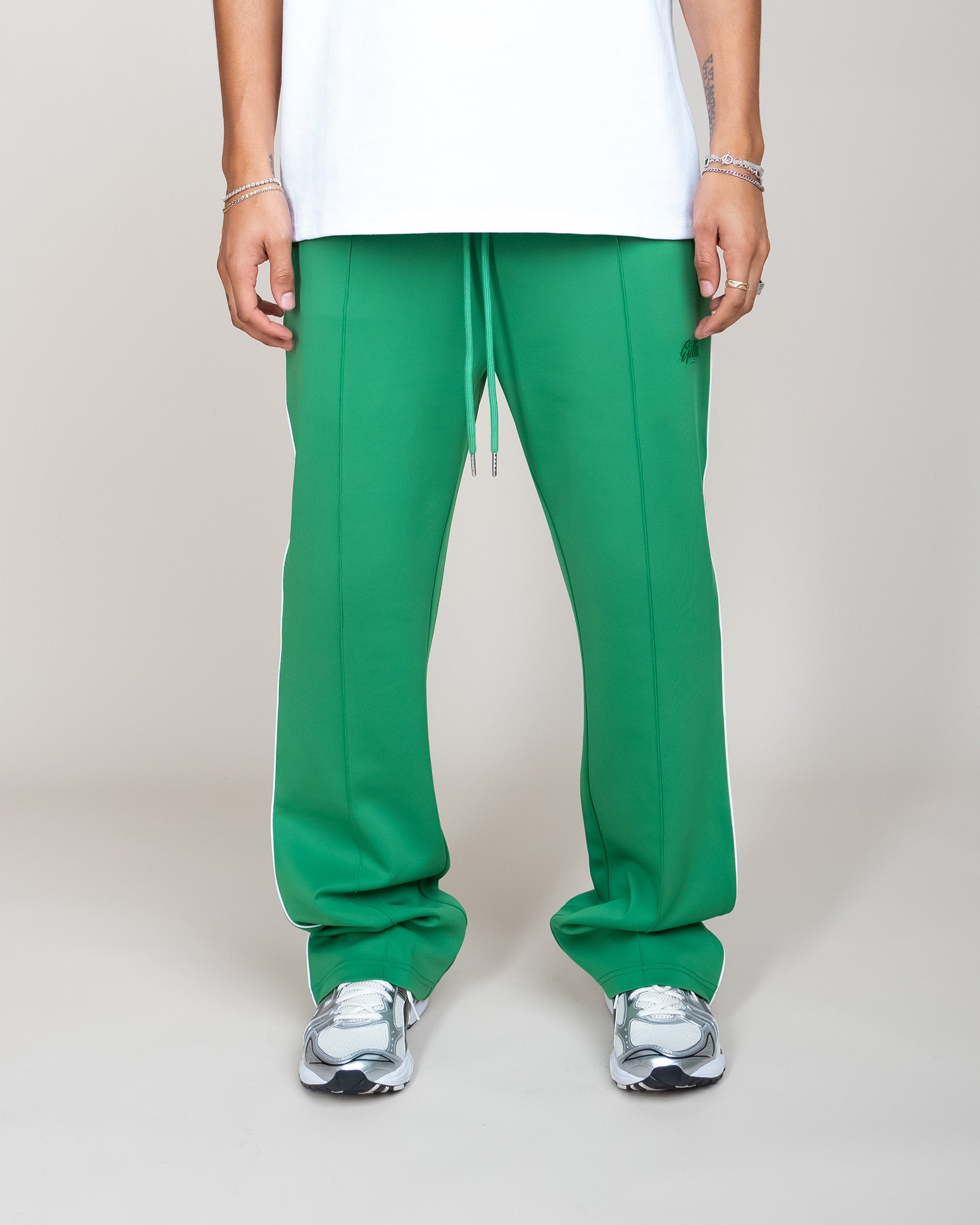 PERFECT PIPING TRACK PANTS - GREEN