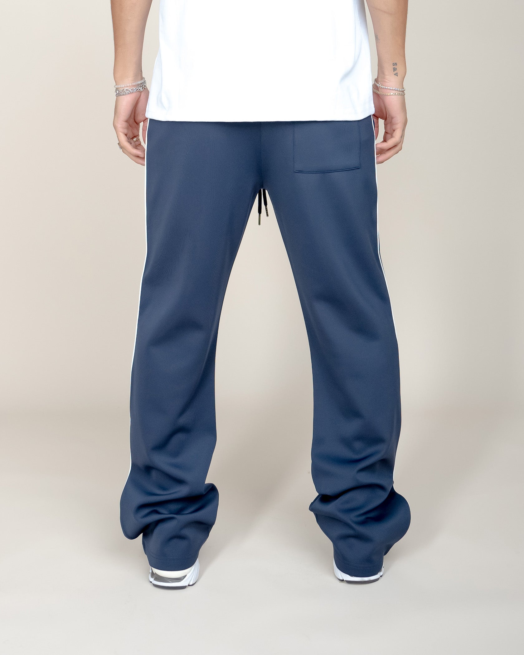 PERFECT PIPING TRACK PANTS - NAVY