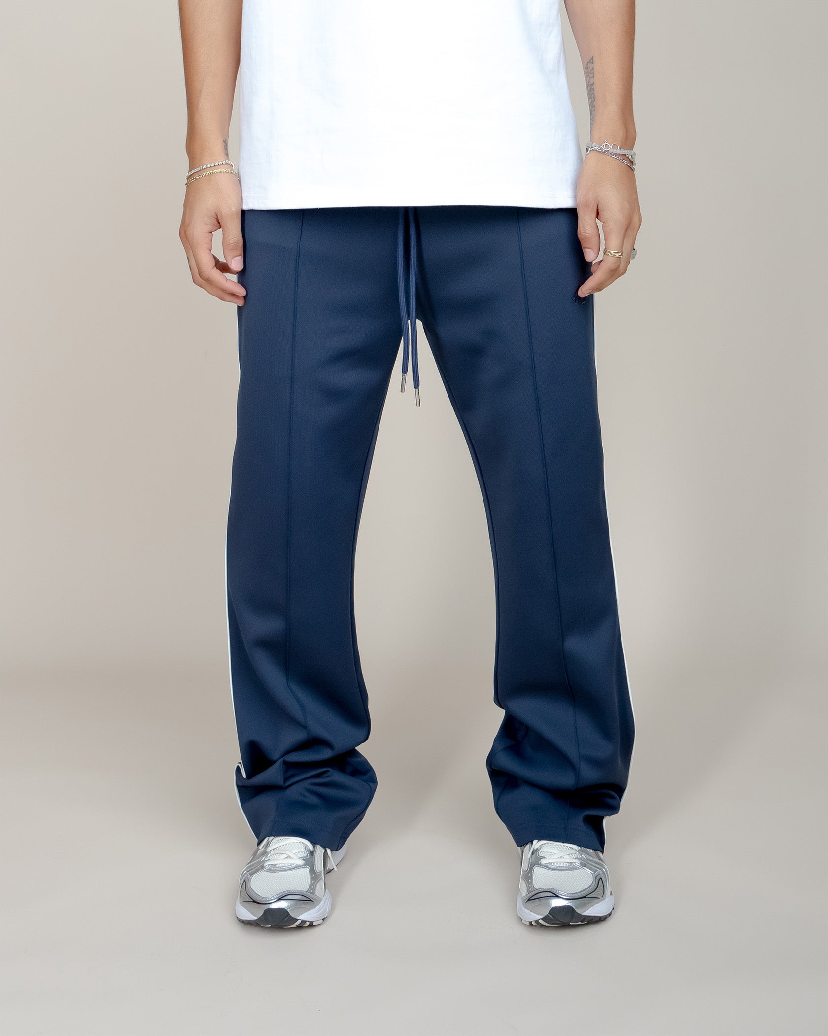 PERFECT PIPING TRACK PANTS - NAVY