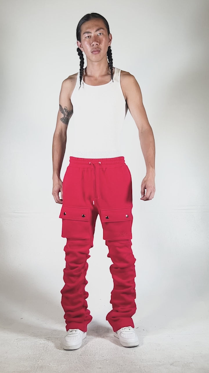 Stacked discount cargo sweatpants