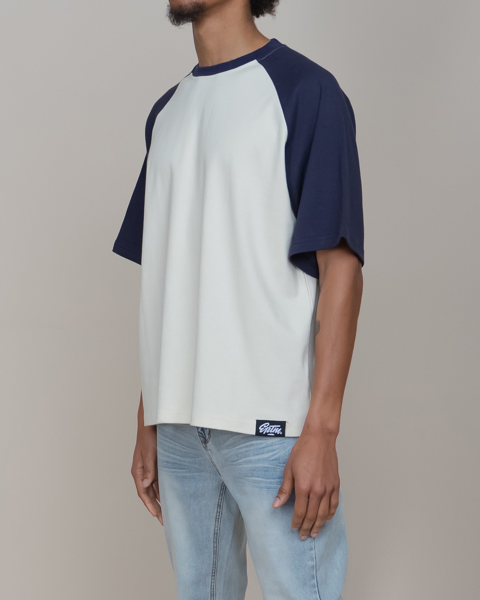 EPTM BOXY RAGLAN TEE - NAVY