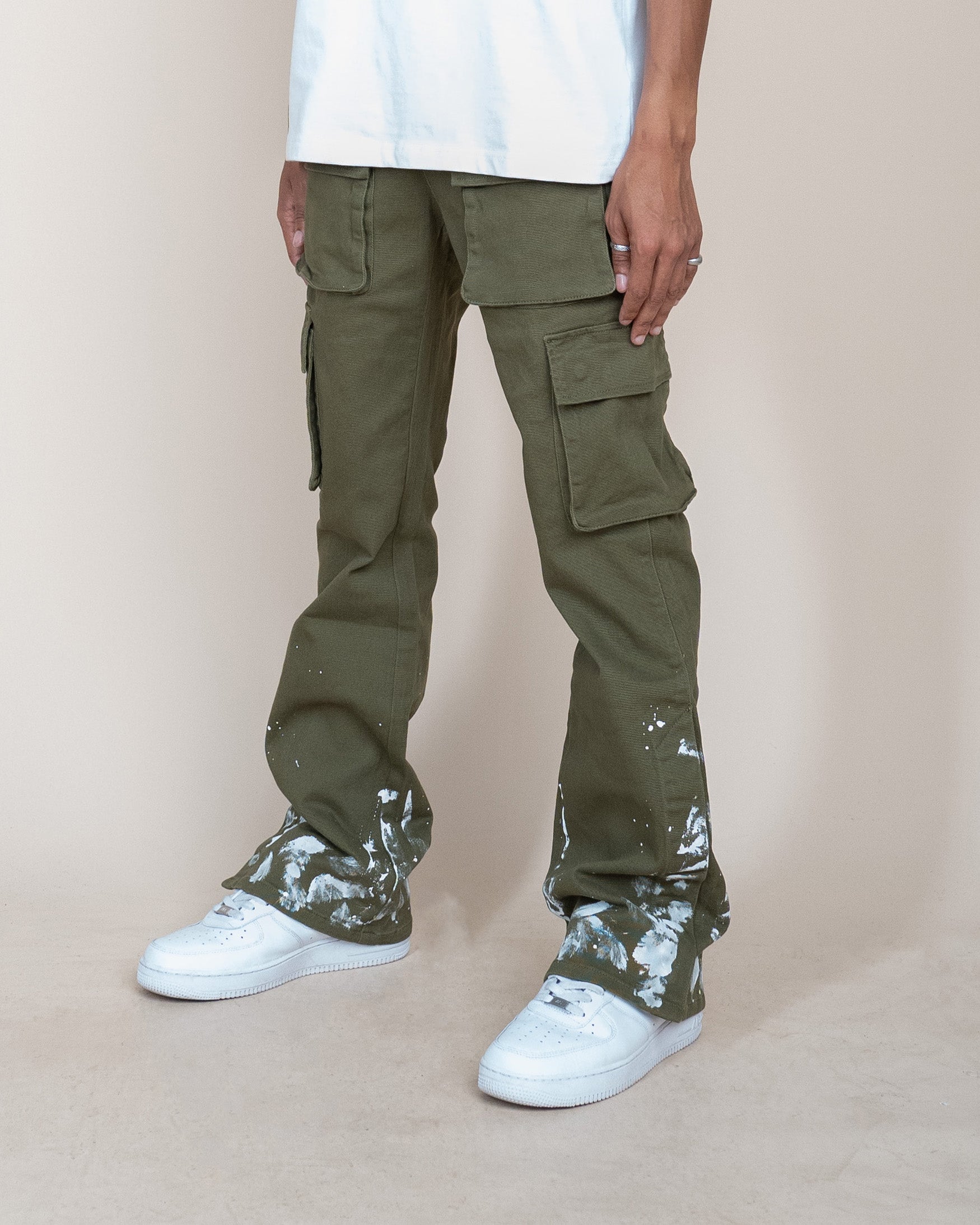 EPTM SNAP CARGO DENIM - OLIVE