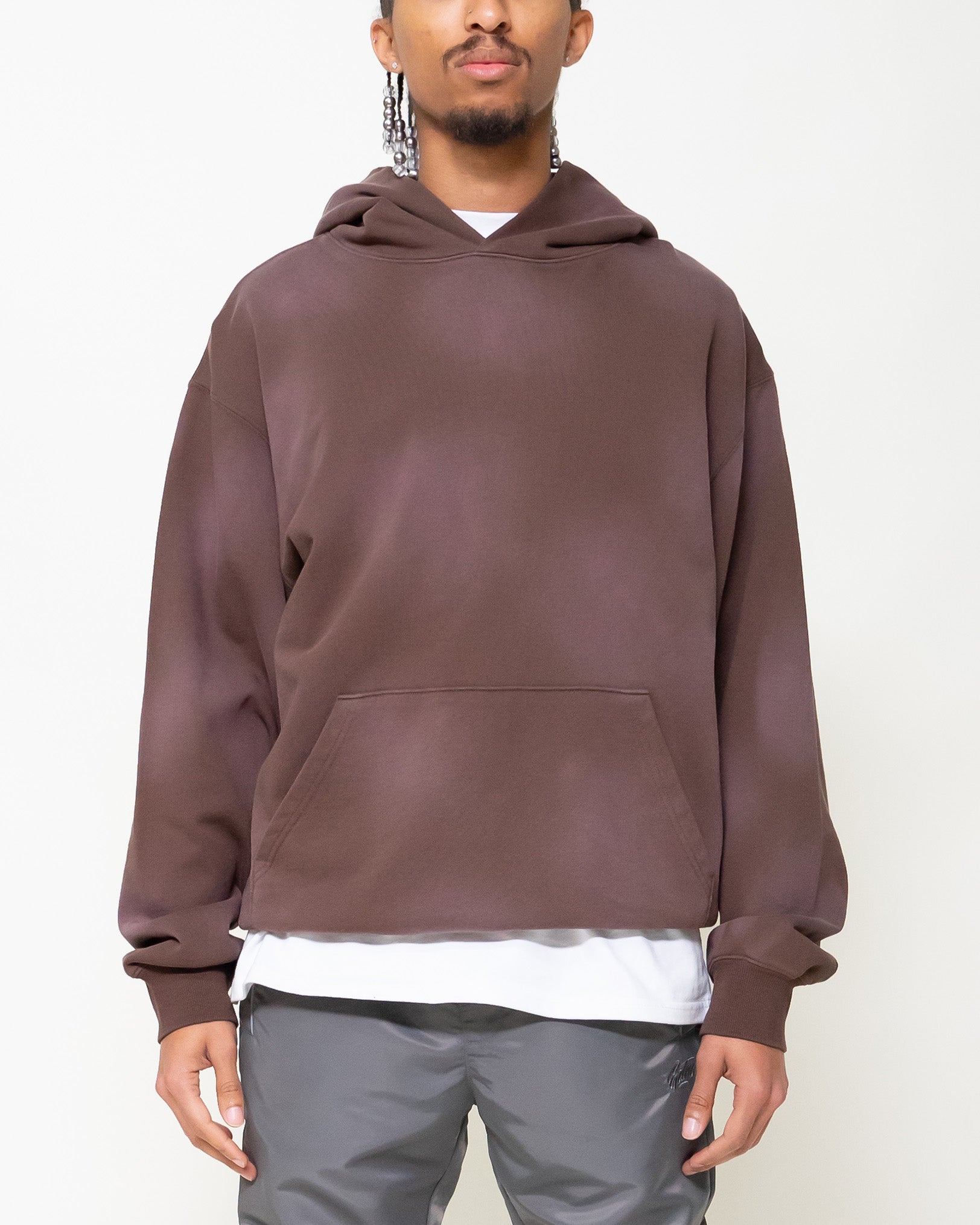 EPTM SUN FADED HOODIE-BROWN