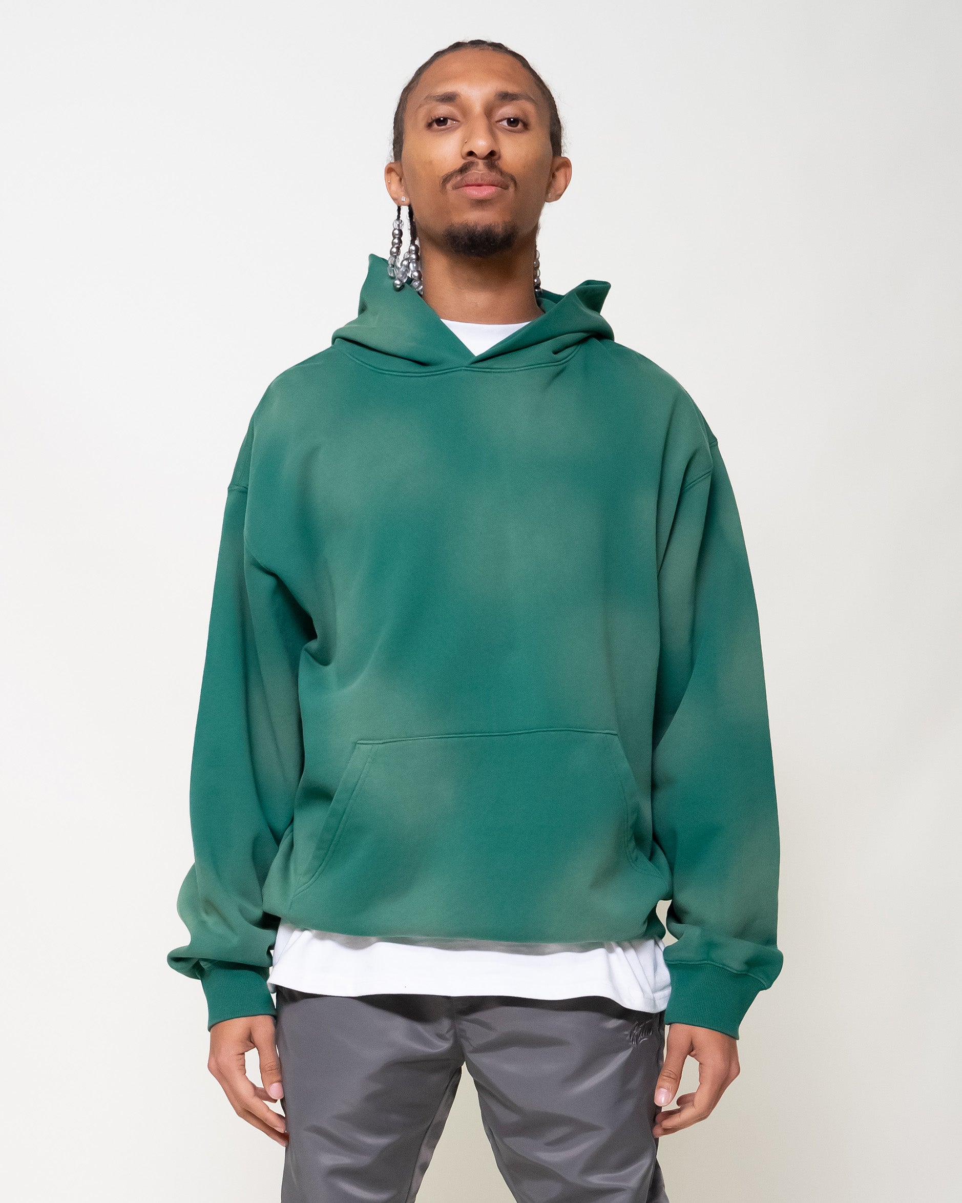 Faded green outlet hoodie