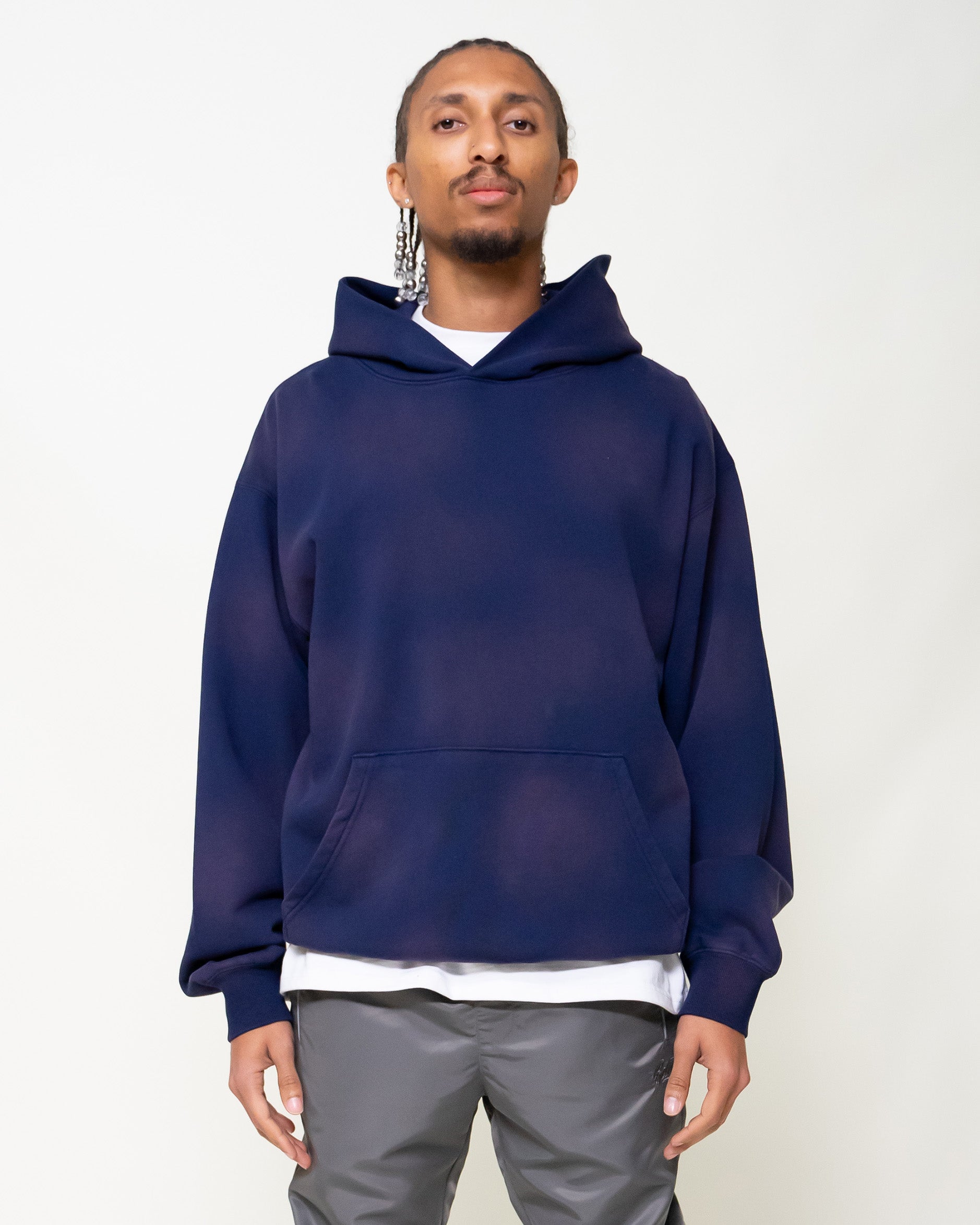 Blue store fade hoodie