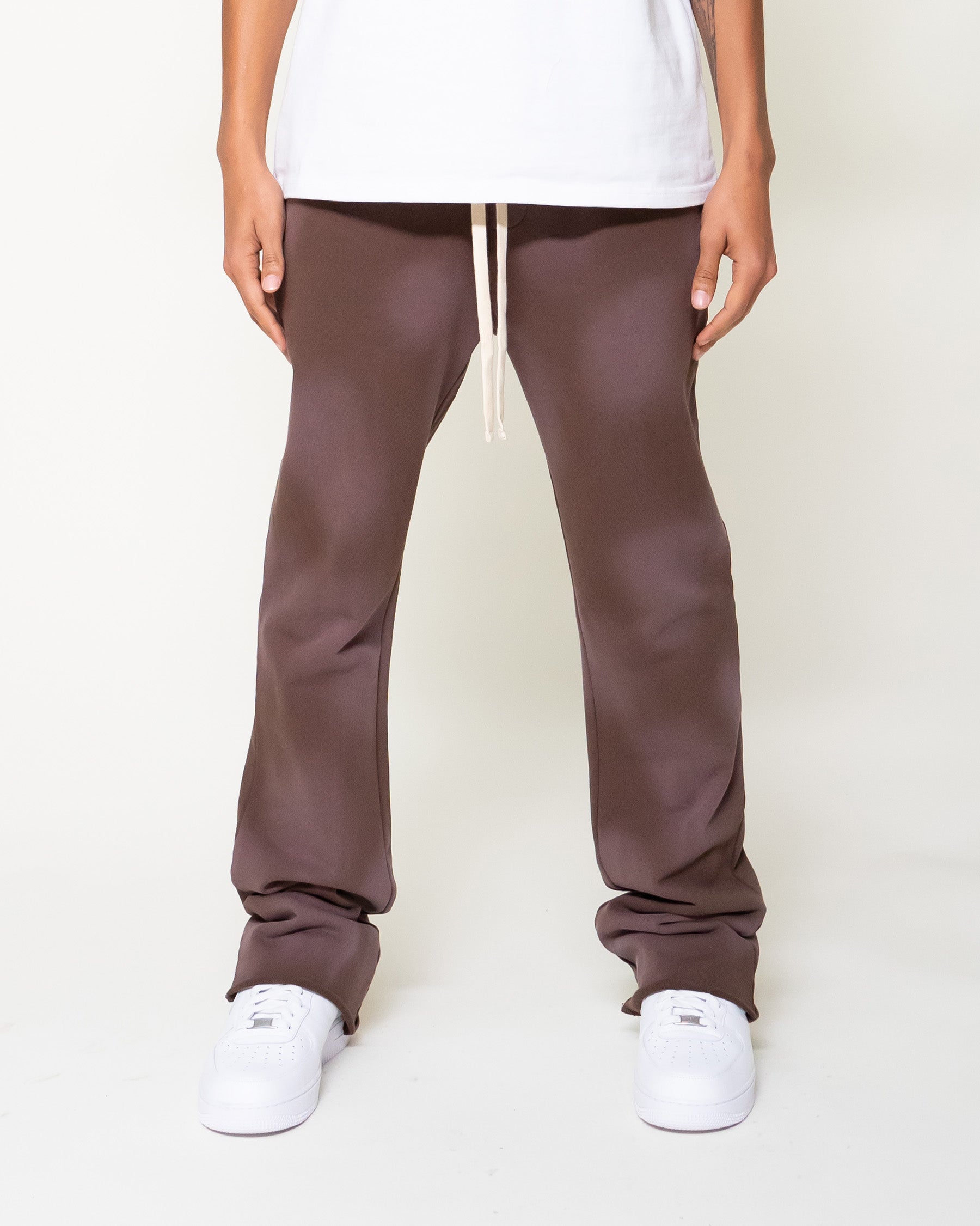 EPTM BIG N TALL SUN FADED SWEATPANTS-BROWN