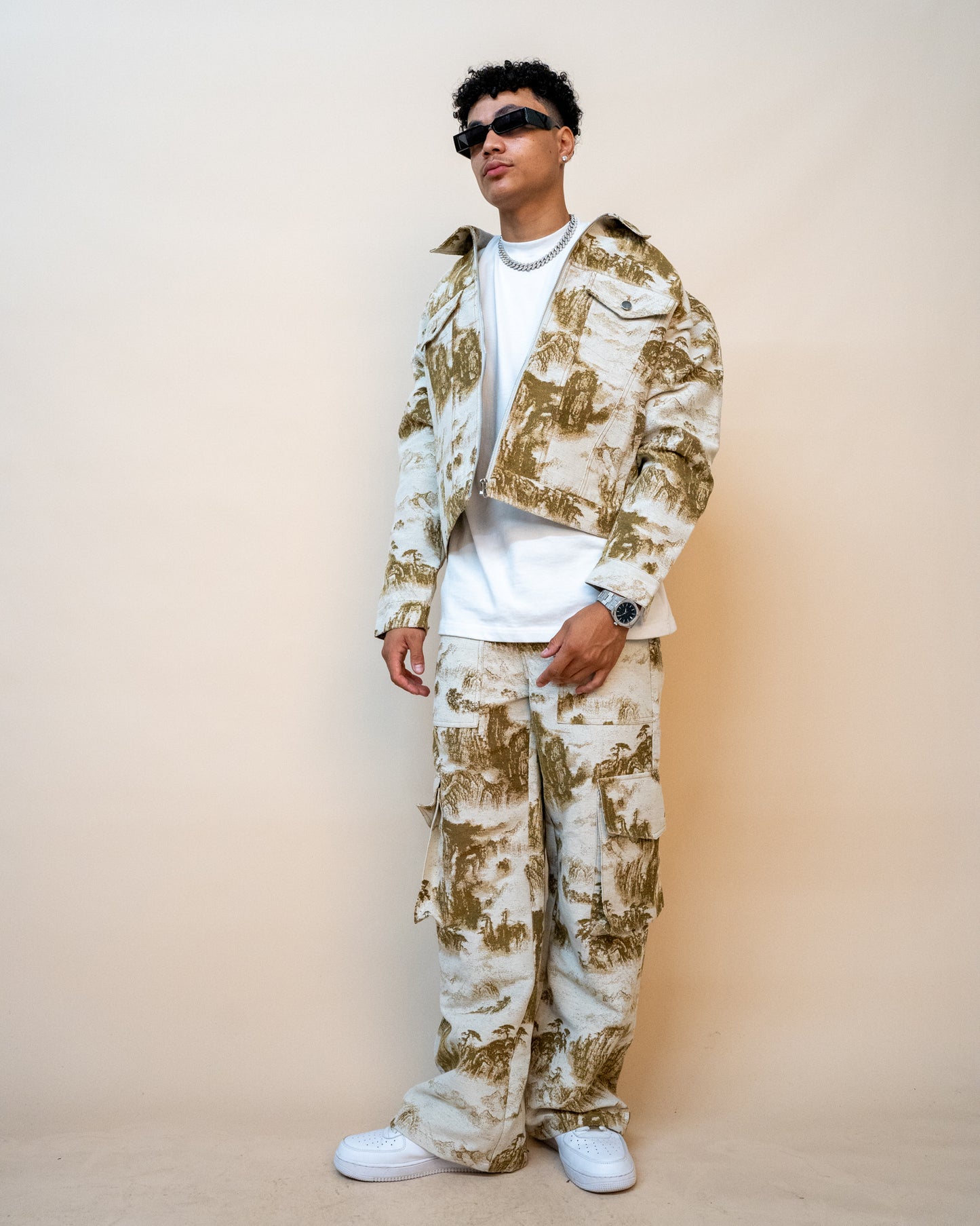 EPTM TAPESTRY CARGO PANTS - KHAKI