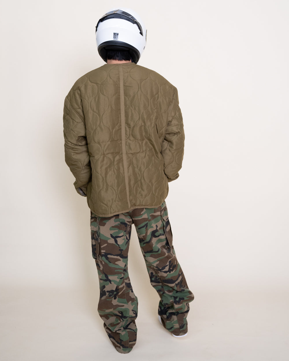 VINTAGE MILITARY LINER - OLIVE