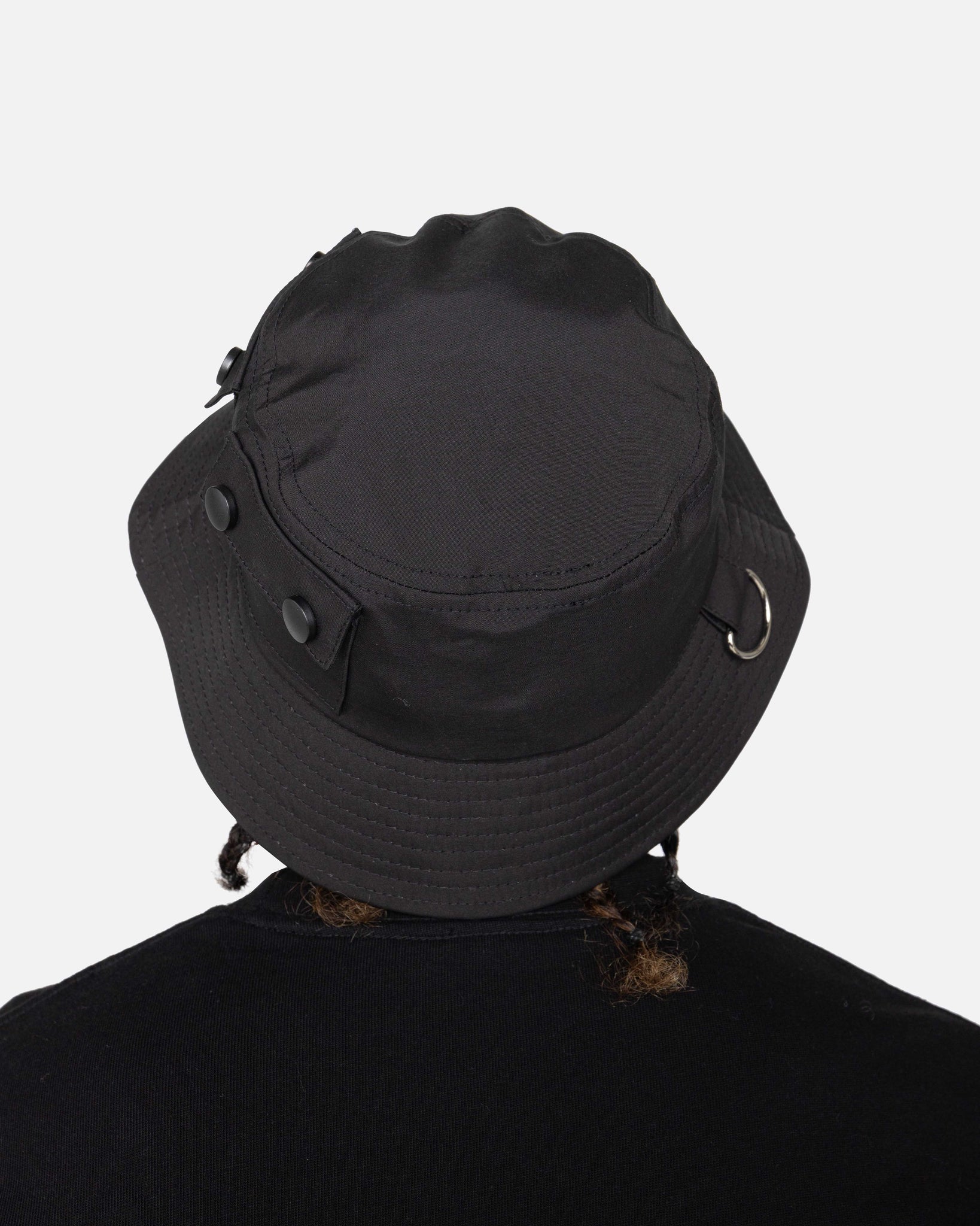 EPTM SNAP BUTTON BUCKET HATS-BLACK