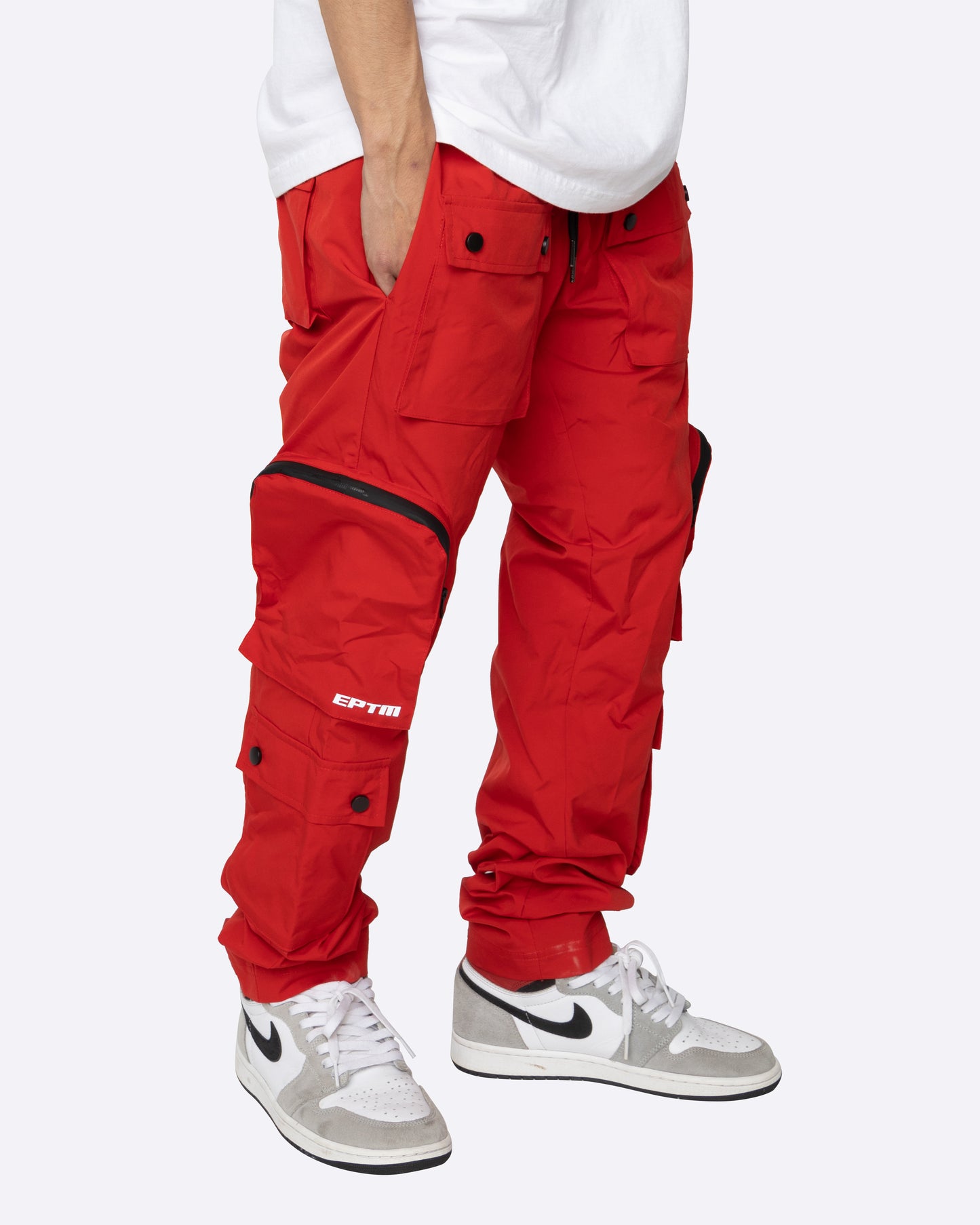 DAVE EAST "DOPE BOY" CARGO PANTS- RED