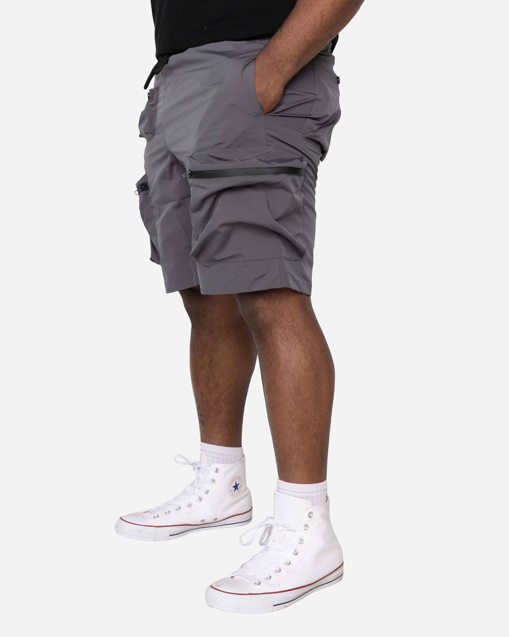 EPTM XLBOYZ COMBAT CARGO SHORTS-GREY