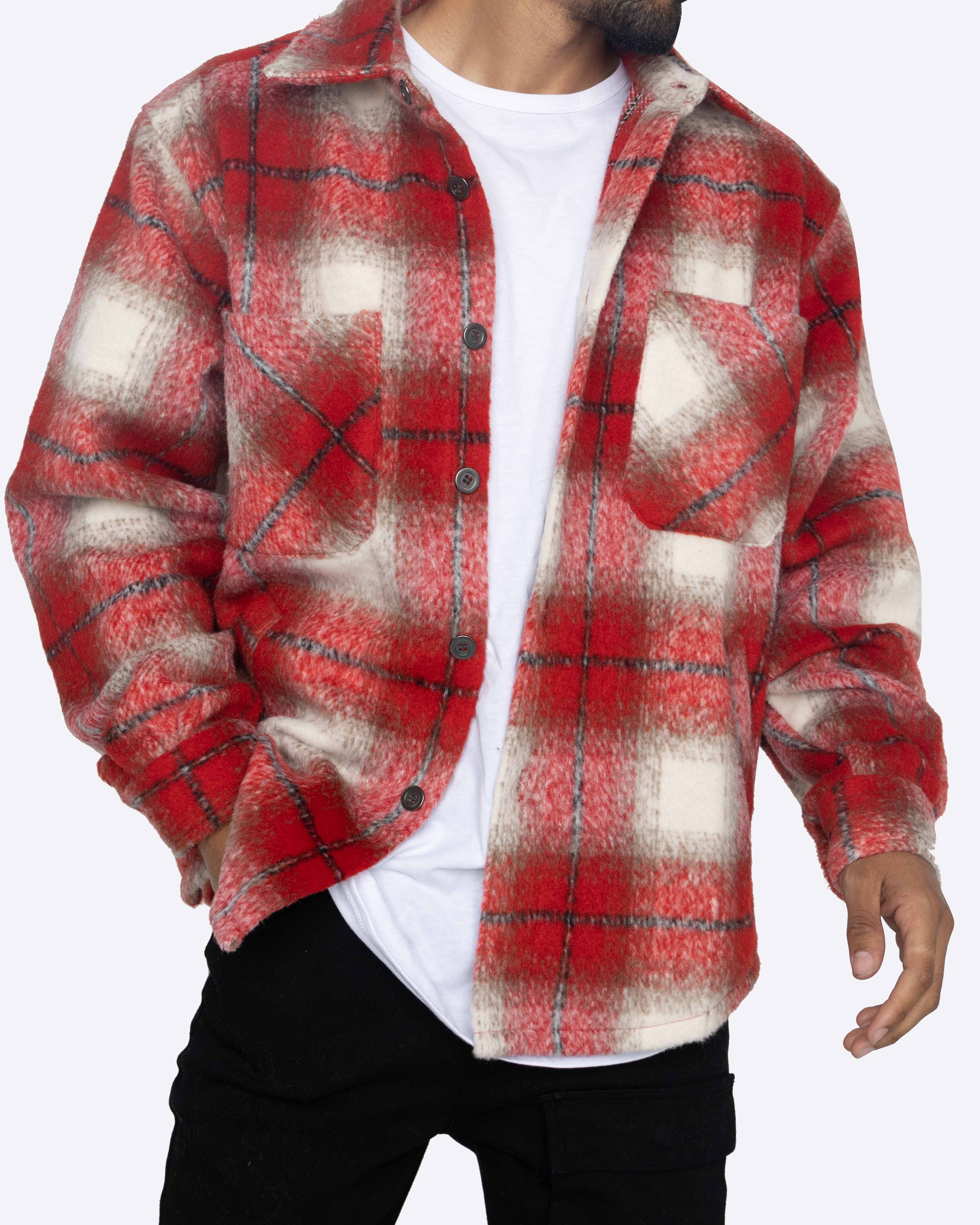 EPTM SIDE SLIT FLANNEL - RED