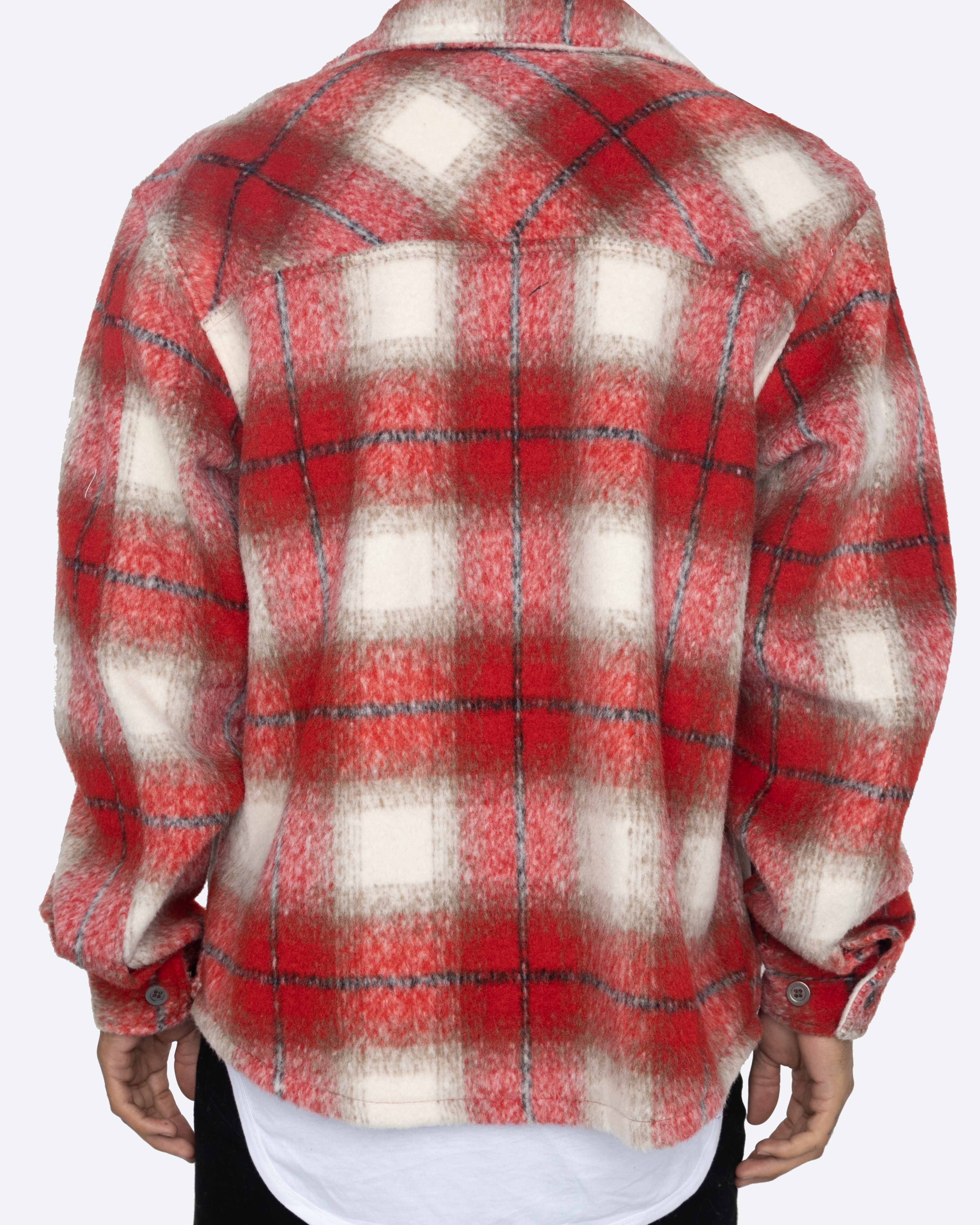 EPTM BIG N TALL SIDE SLIT FLANNEL - RED