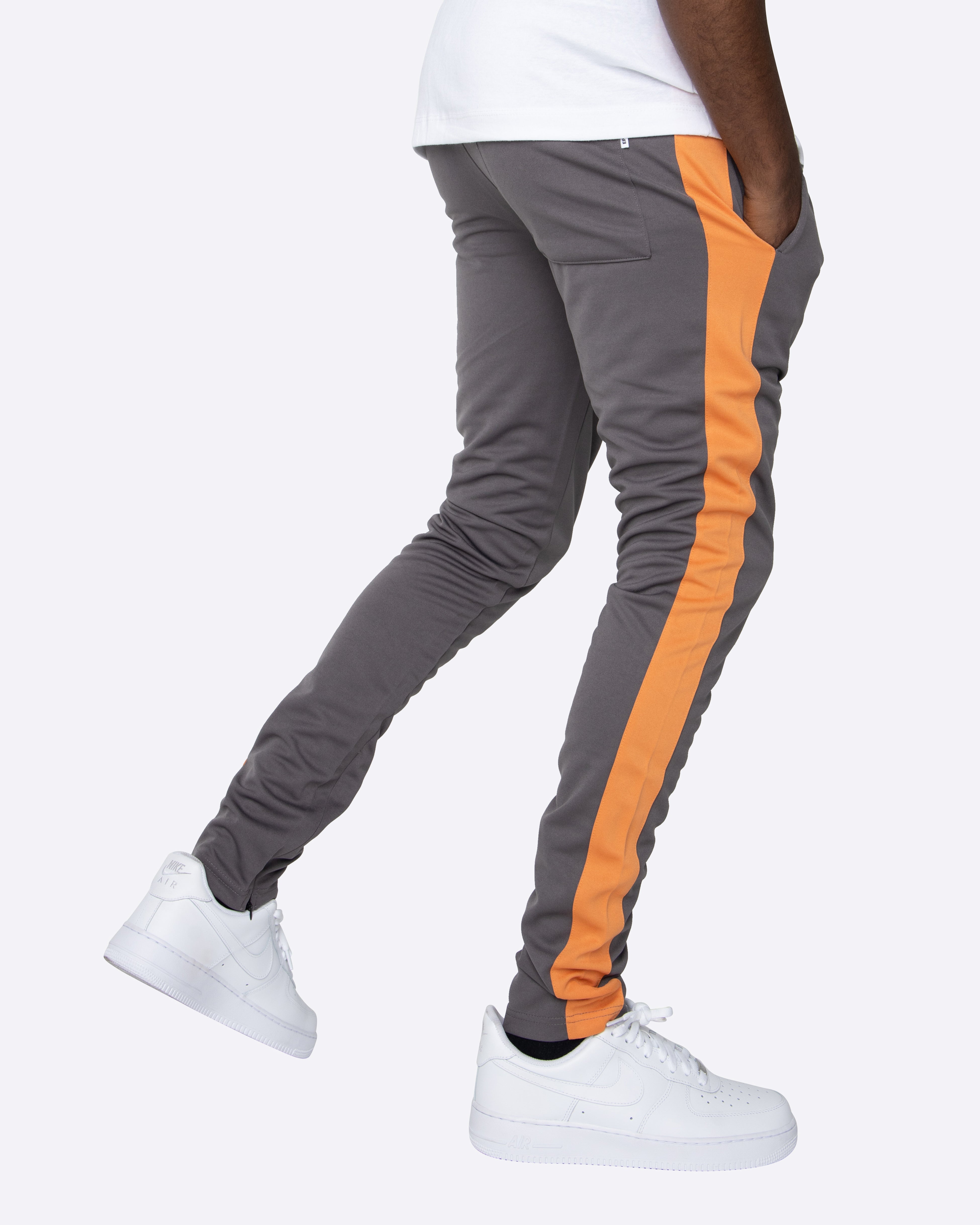 EPTM TRACK PANTS-CHARCOAL/R.ORANGE