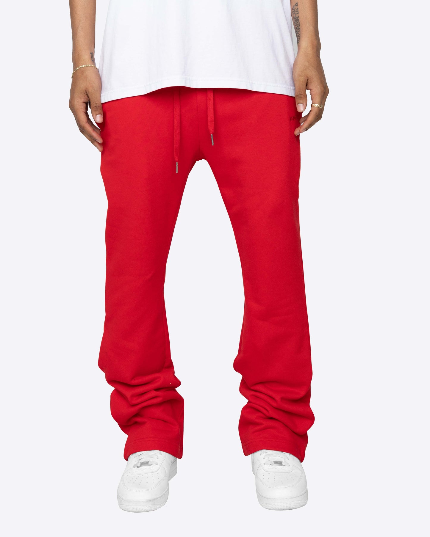 PERFECT FLARE SWEATPANTS-RED