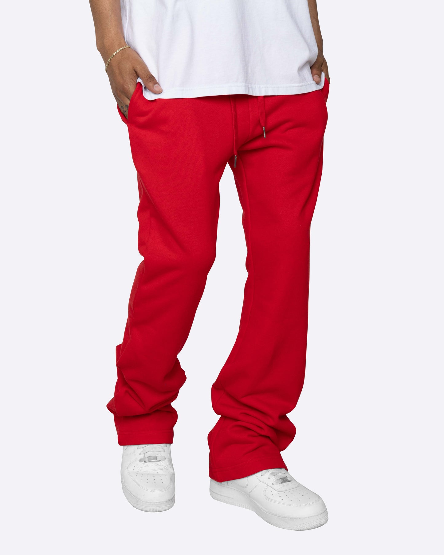 PERFECT FLARE SWEATPANTS-RED