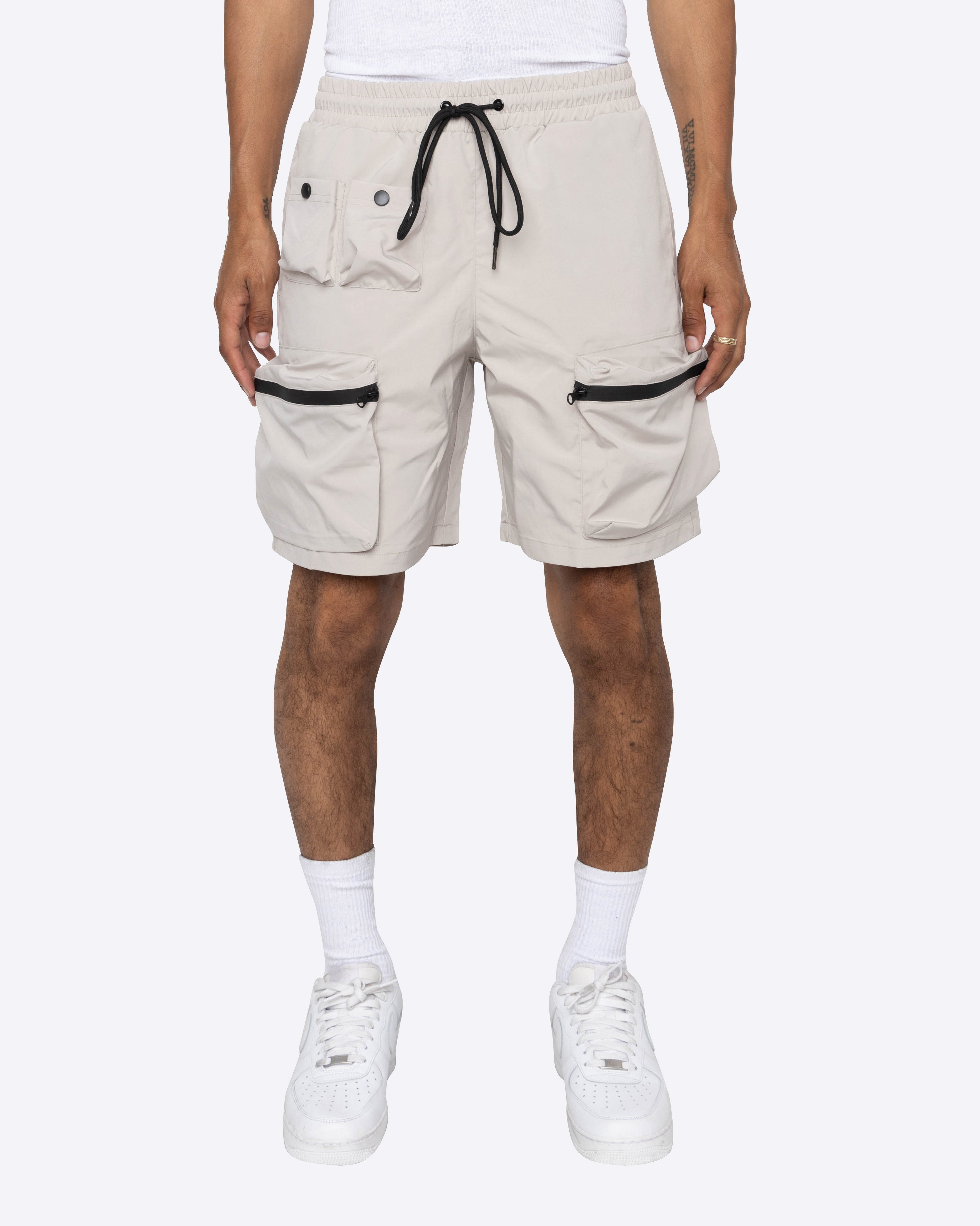 EPTM COMBAT CARGO SHORTS-SILVER