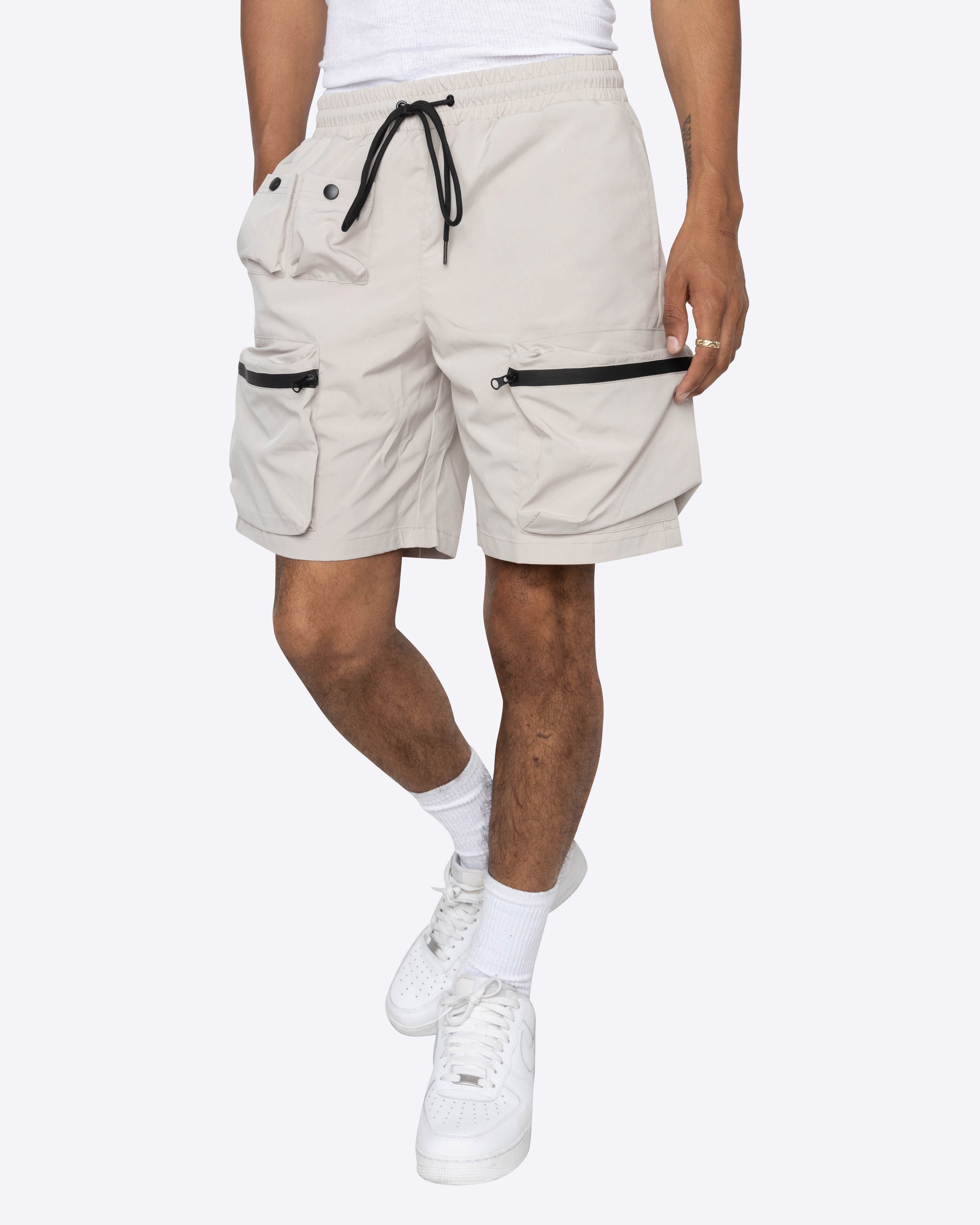 EPTM COMBAT CARGO SHORTS-SILVER