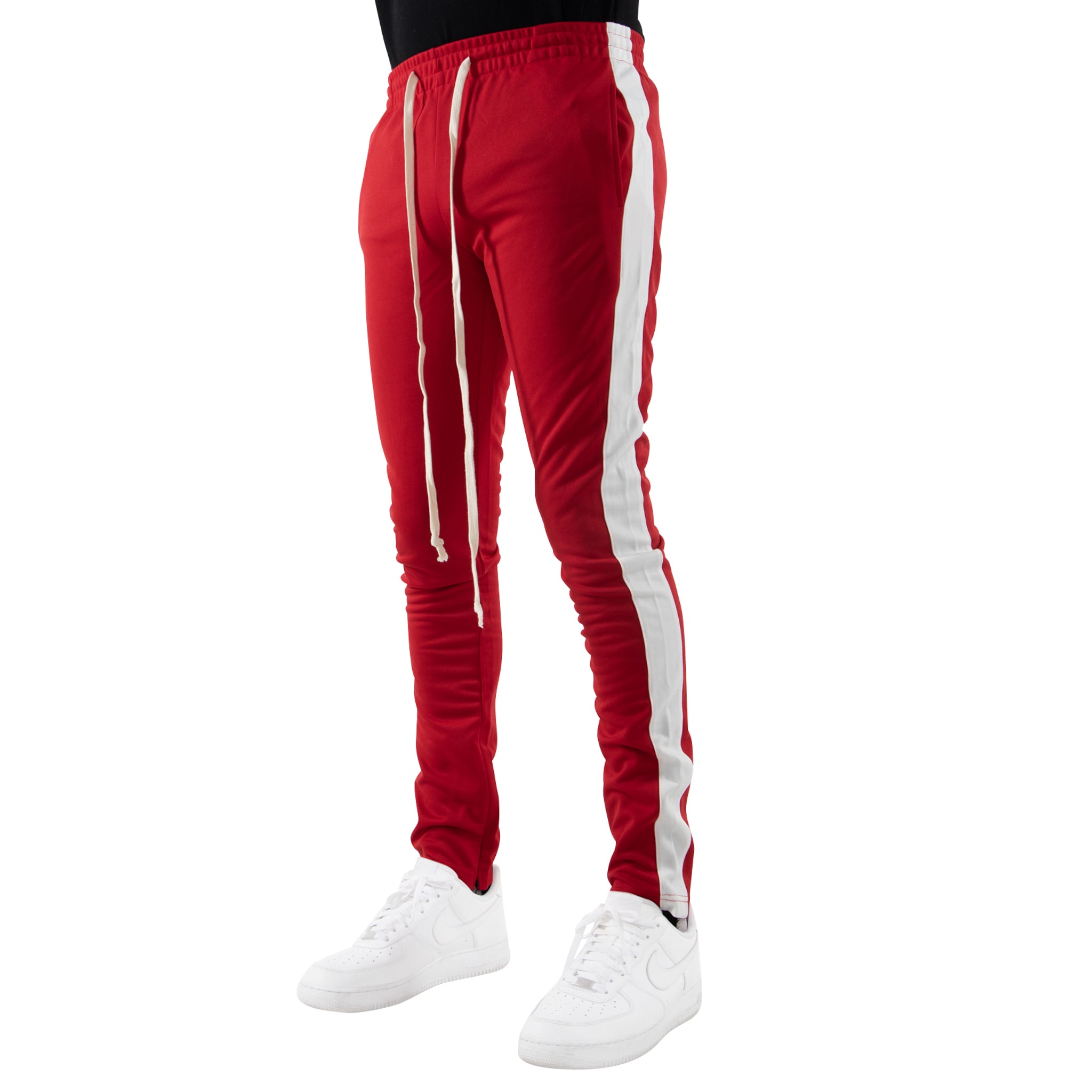 EPTM TRACK PANTS-RED/WHITE