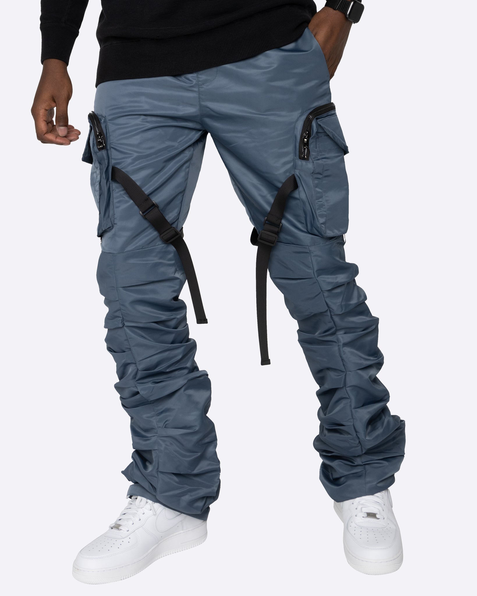 EPTM STACKED FLARE CARGO 2.0-STEEL BLUE
