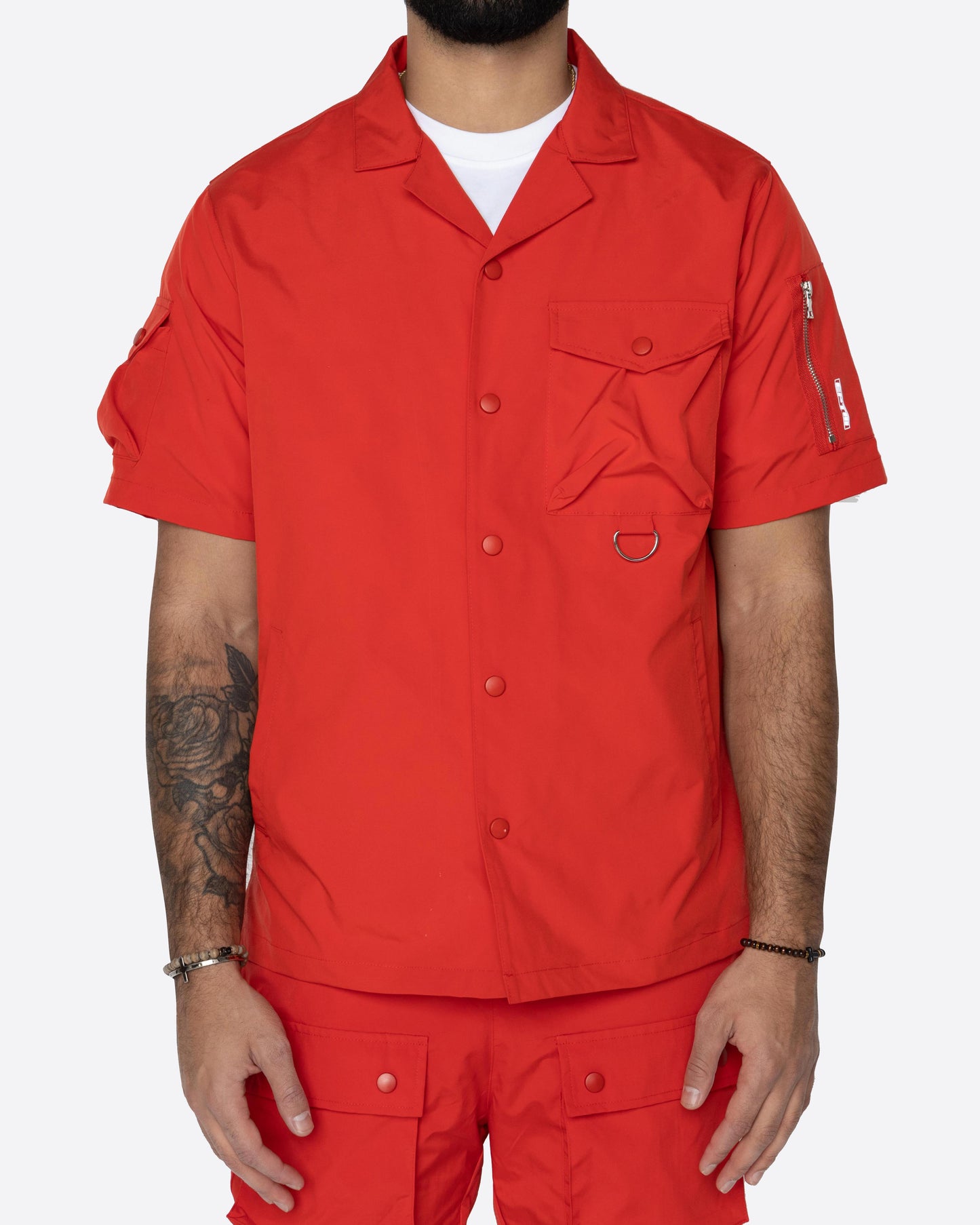 EPTM SNAP BUTTON SHIRT-RED