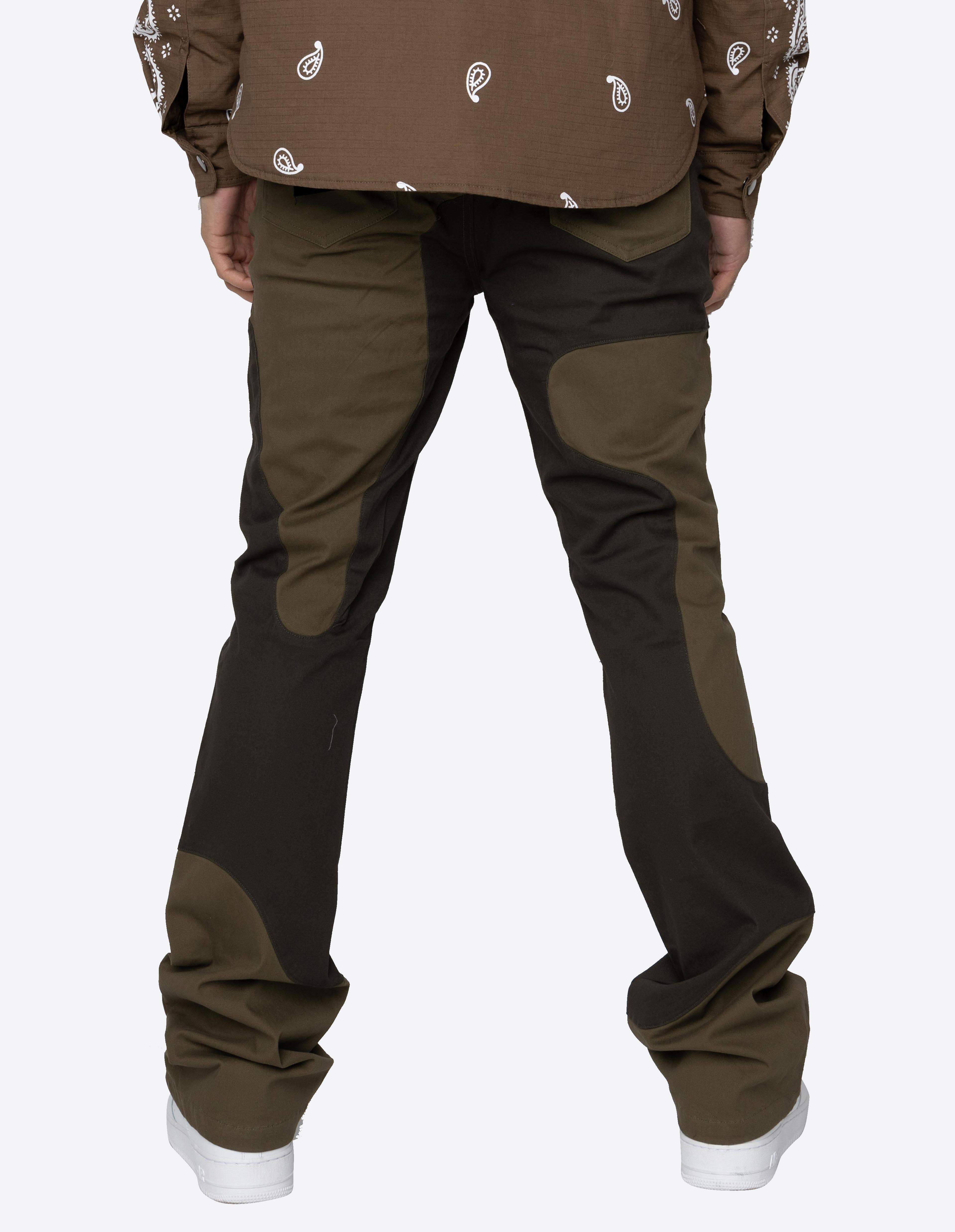 DAVE EAST MARBLE PANTS-OLIVE/OLIVE